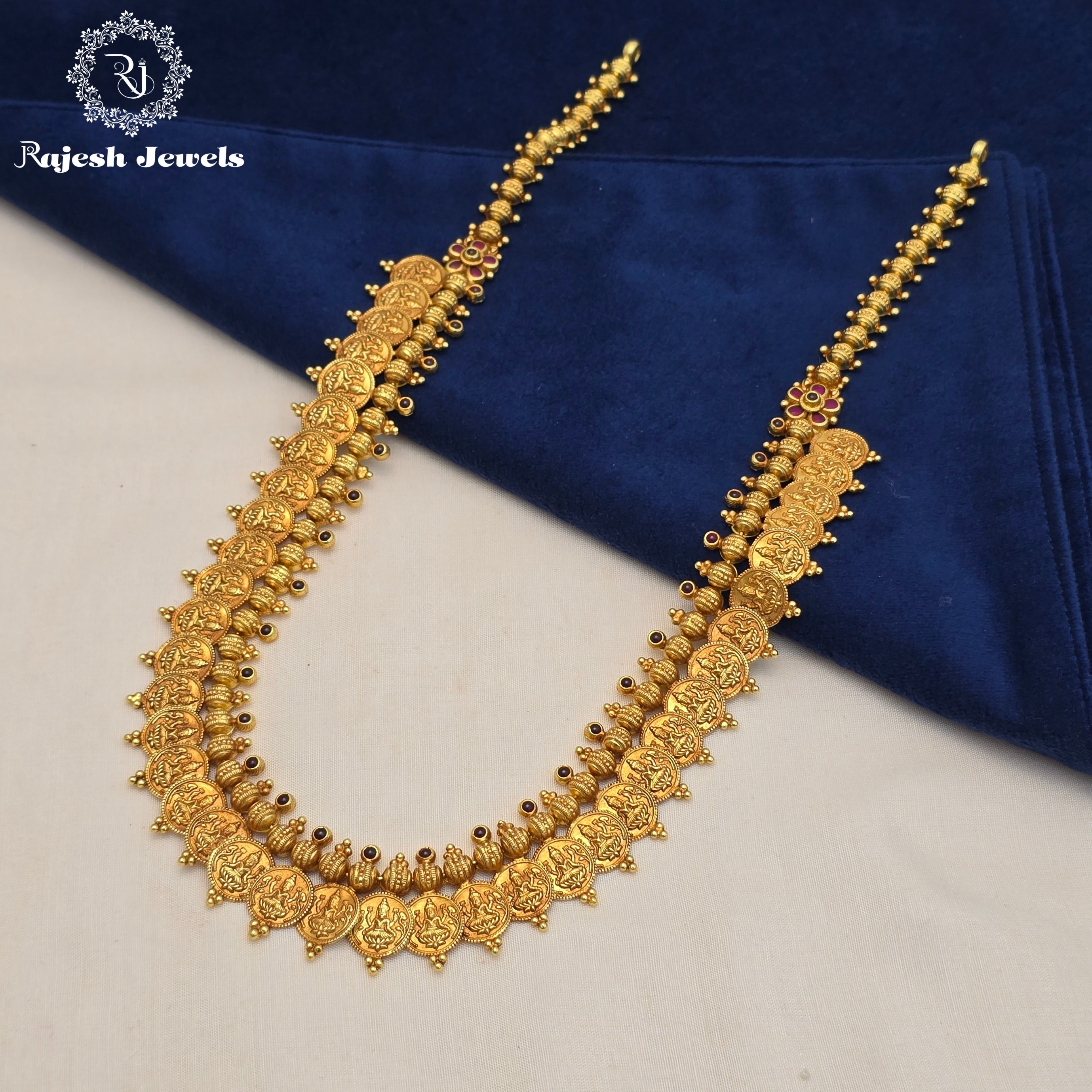 Vibrant Lakshmi Kasu Necklace