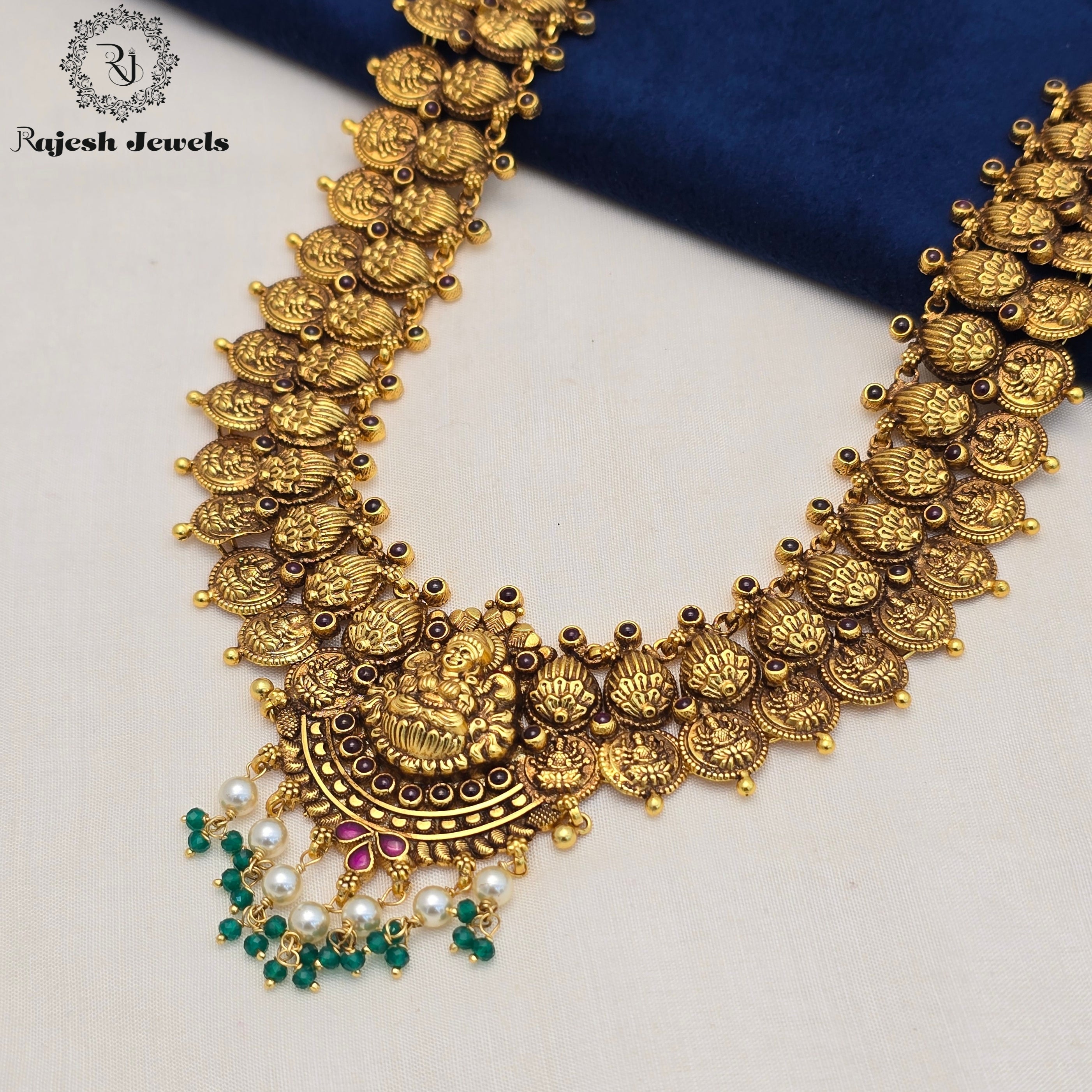Glorified Coined Lakshmi Kasu Necklace