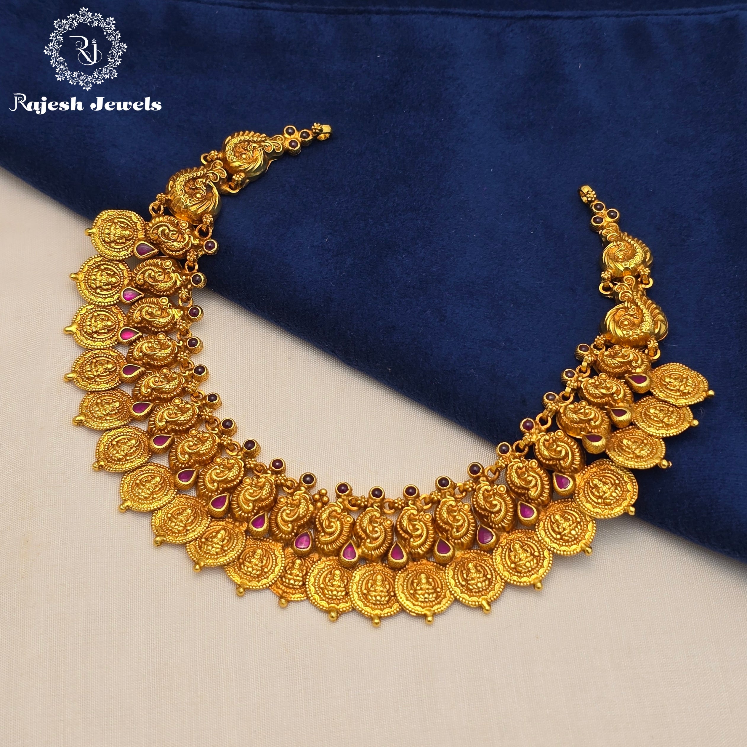 Traditional Lakshmi Kasu Design Necklace