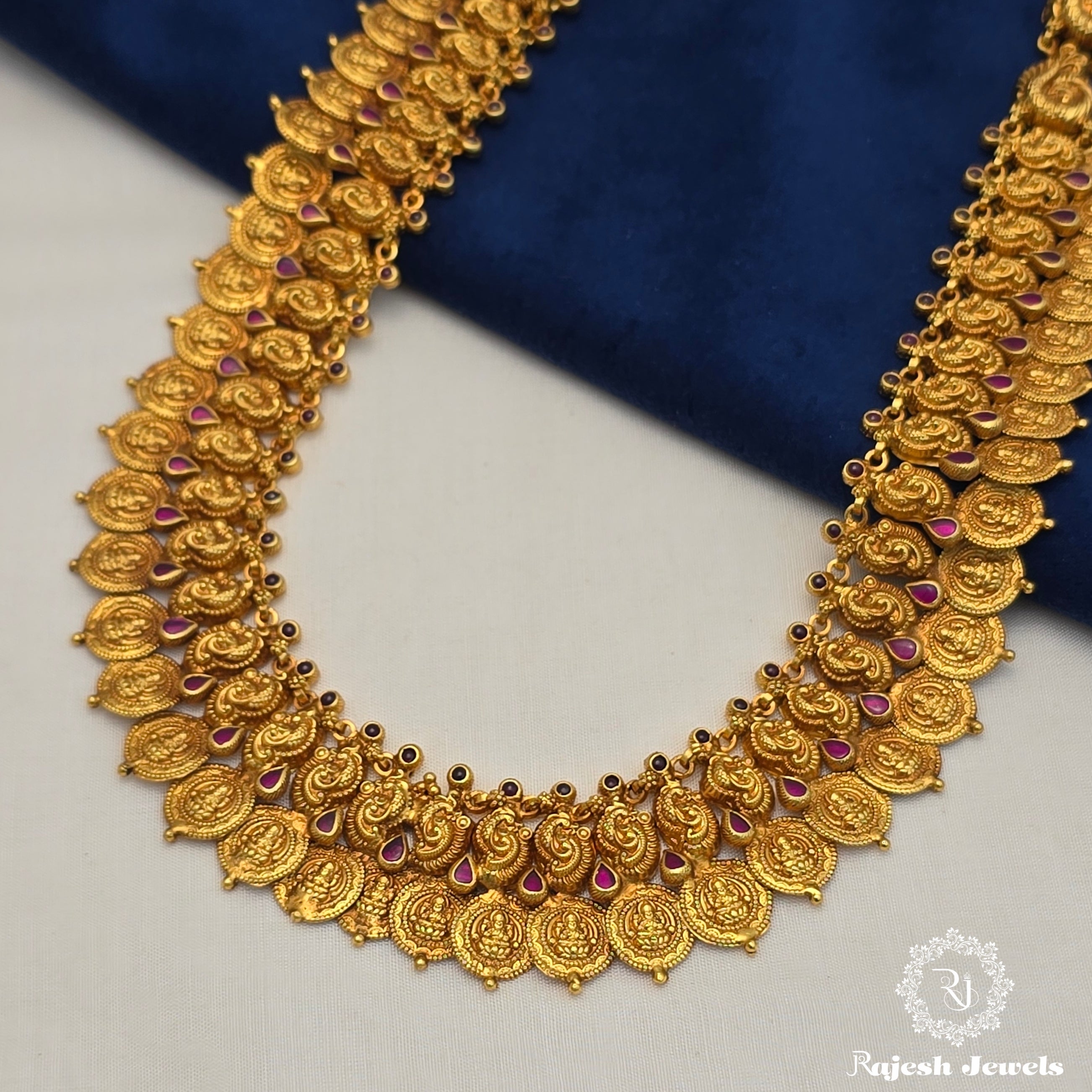 Fantastic Red Antique Kasu Necklace