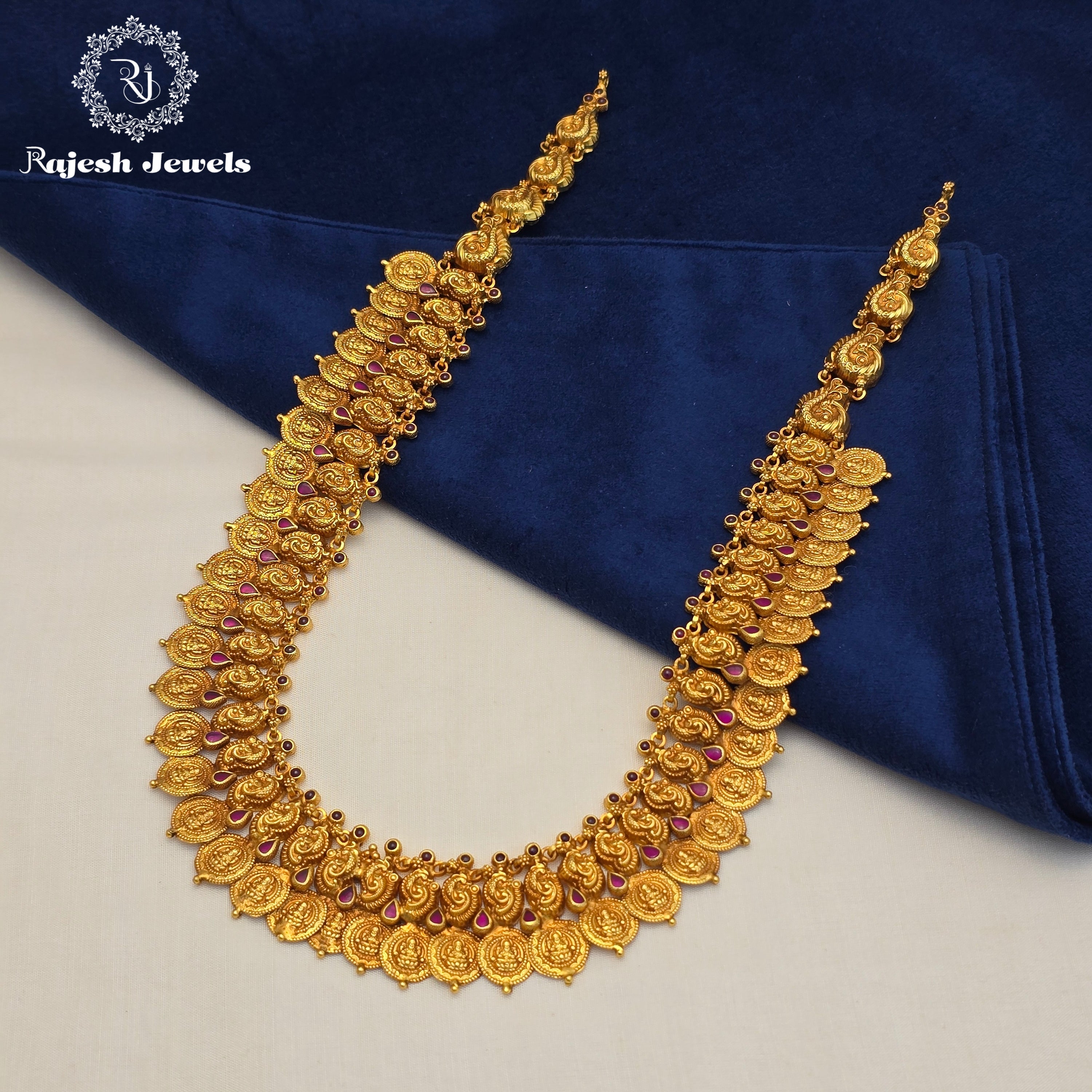 Fantastic Red Antique Kasu Necklace