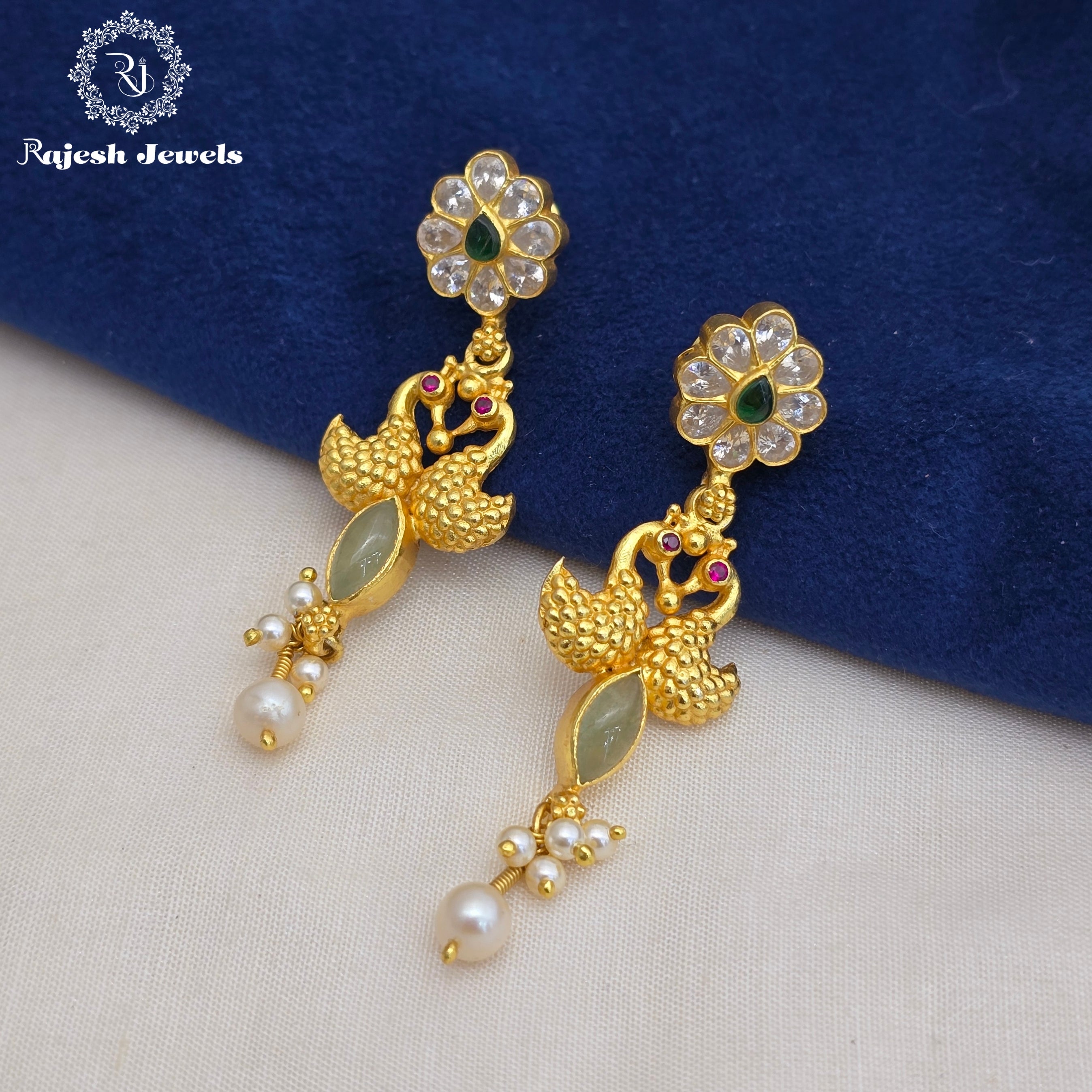 Superb Silver Gold Polished Hanging Earrings