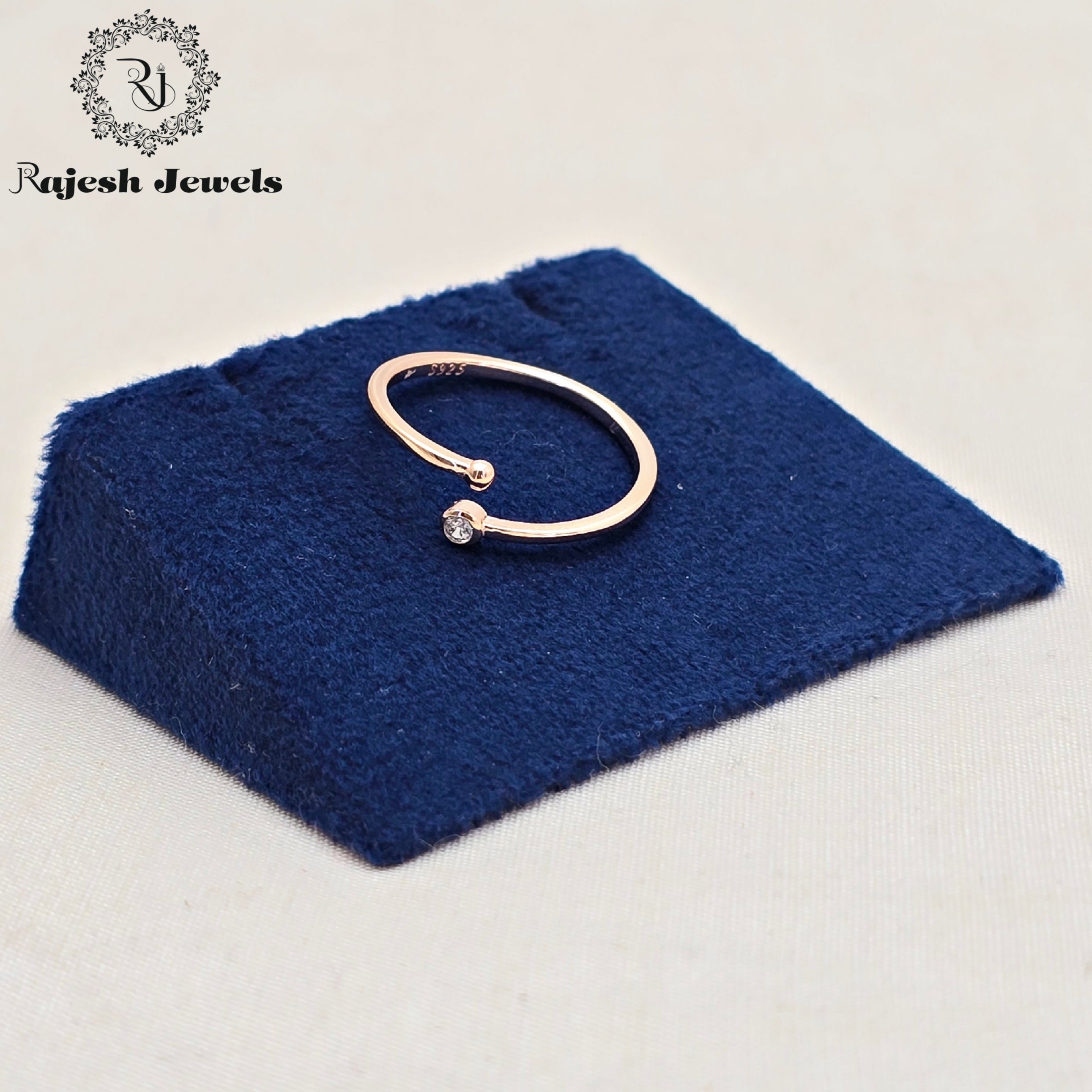Fabulous Rosegold Finish Ladies Finger Ring