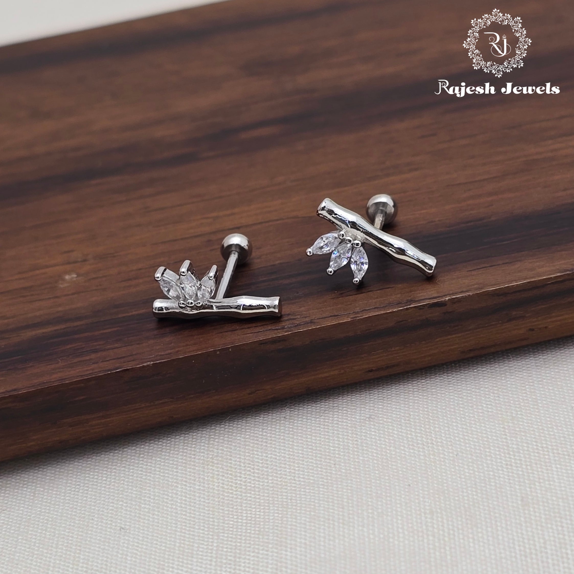 Attractive Cz Second Stud Earrings