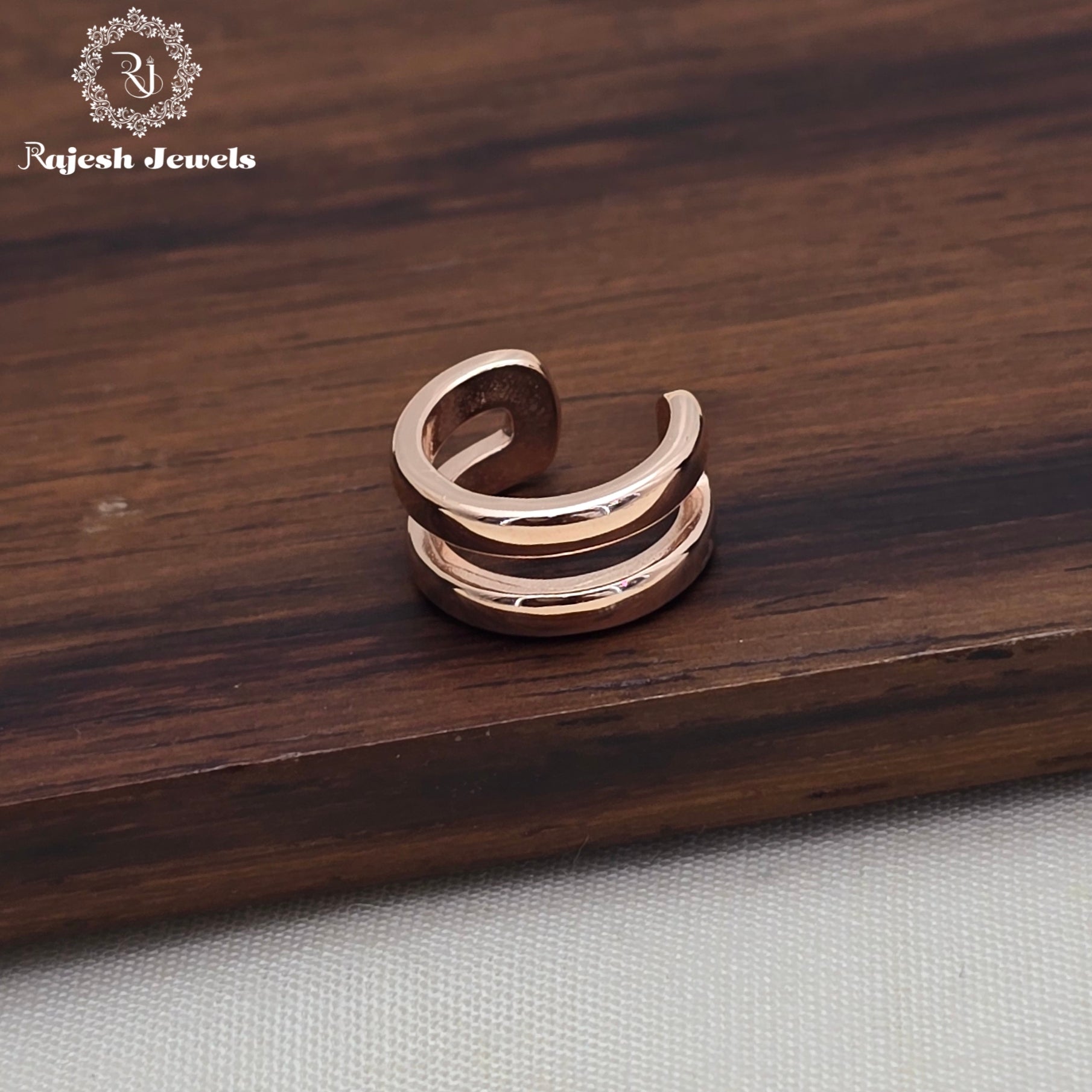 Dual Line Rosegold Ear Cuffs