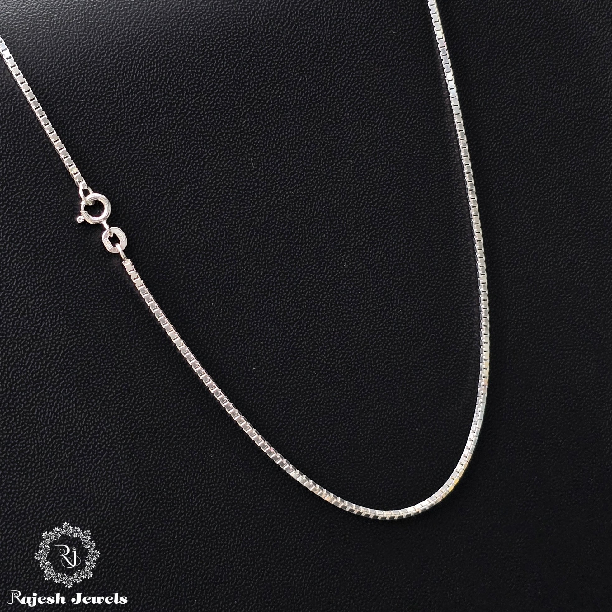 Minimalistic Box Cut Sterling Silver Neckchain