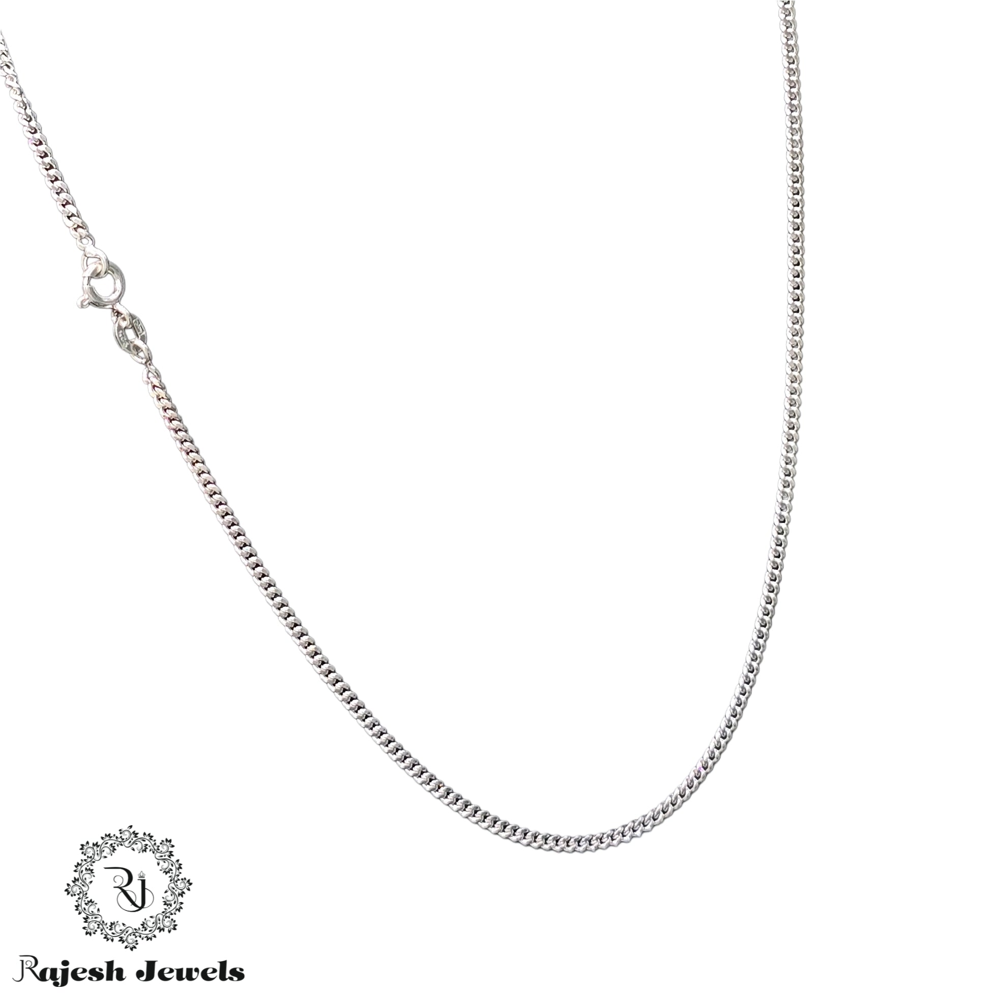 Sleekest Curb Sterling Silver Neck-chain