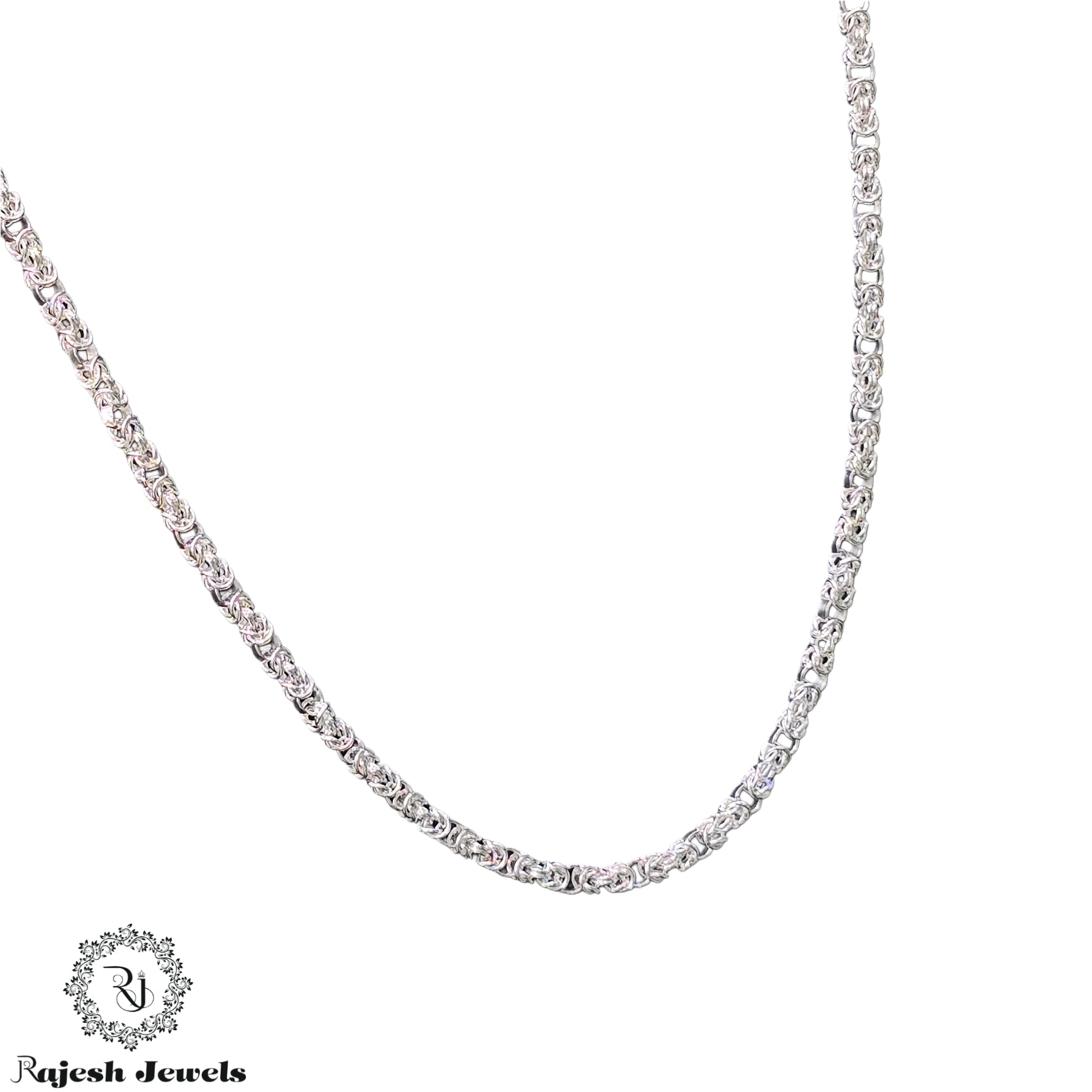 Superlative Interlinked Sterling Silver Neckchain