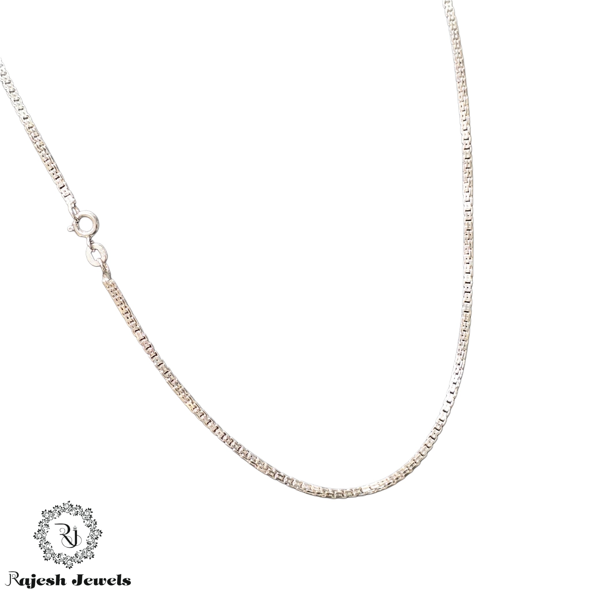 Wonderful Box Cutting Sterling Silver Neckchain