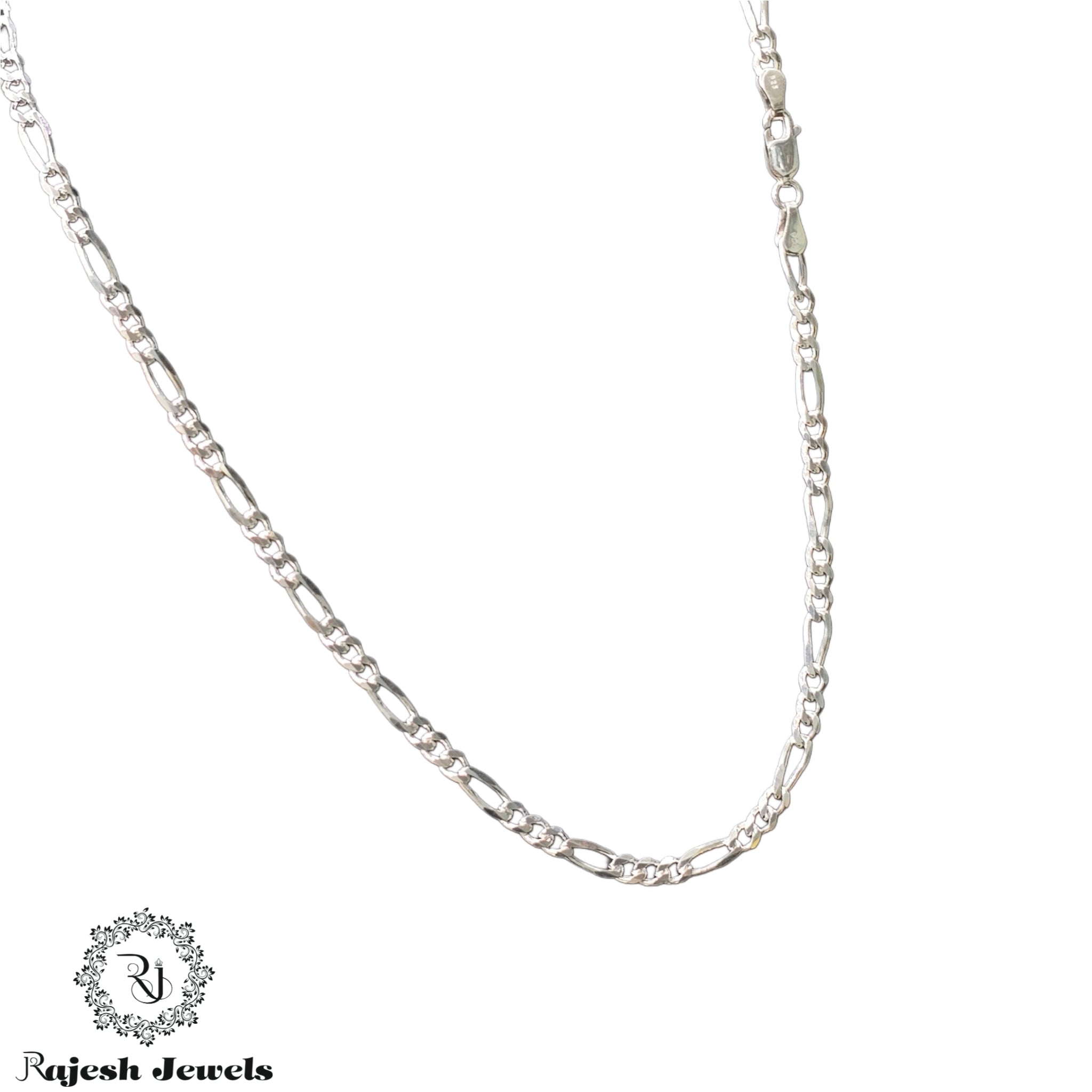 Figaro Sterling Silver Neckchain