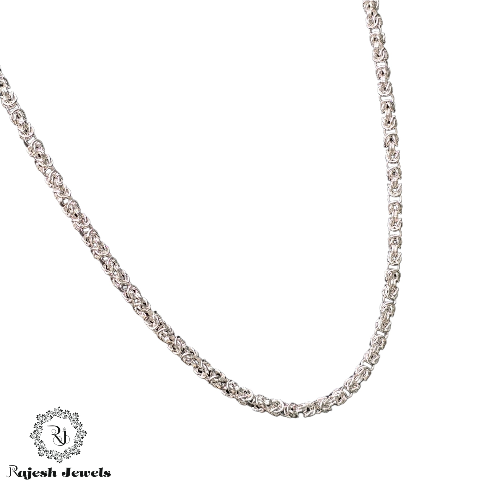 Fantastic Interlinked Sterling Silver Neckchain