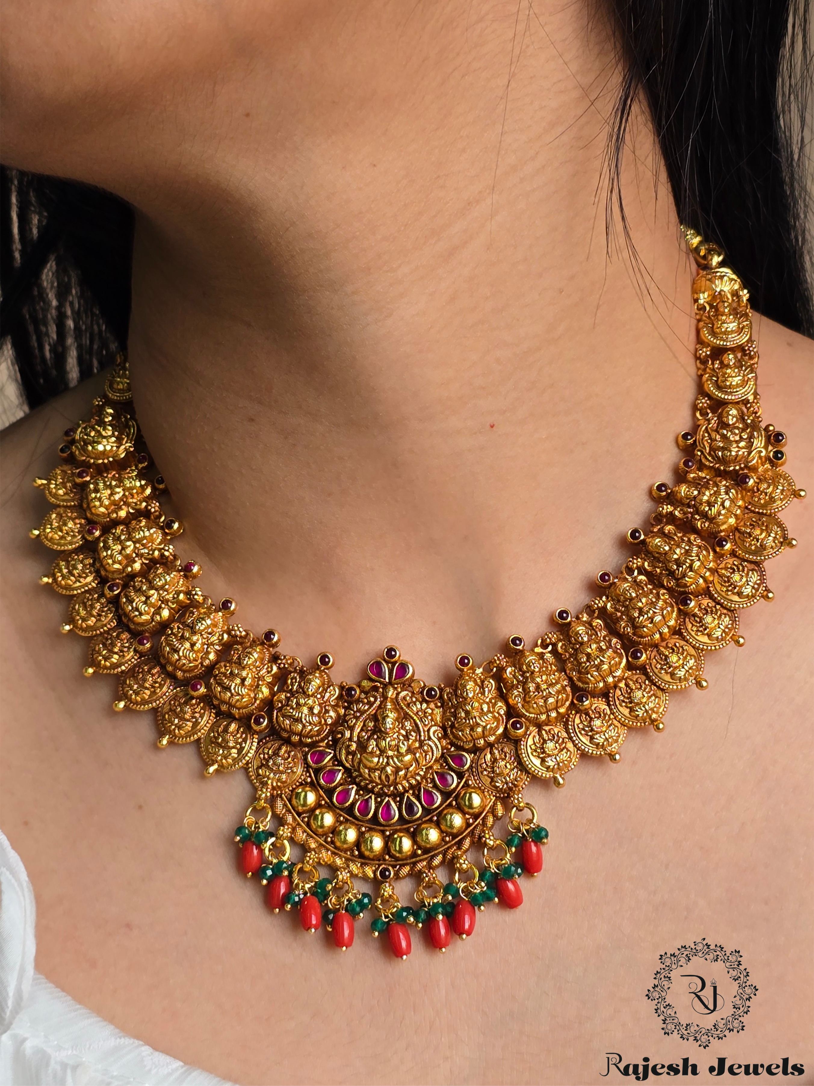 Glorified Lakshmi Antique Neckpiece