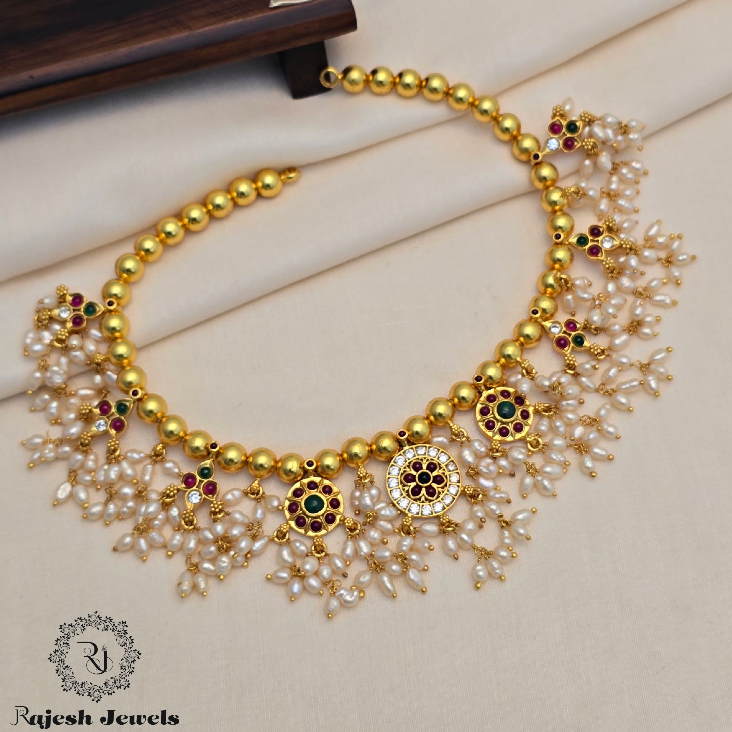 Wonderful Guttapusalu Gold Plated Necklace