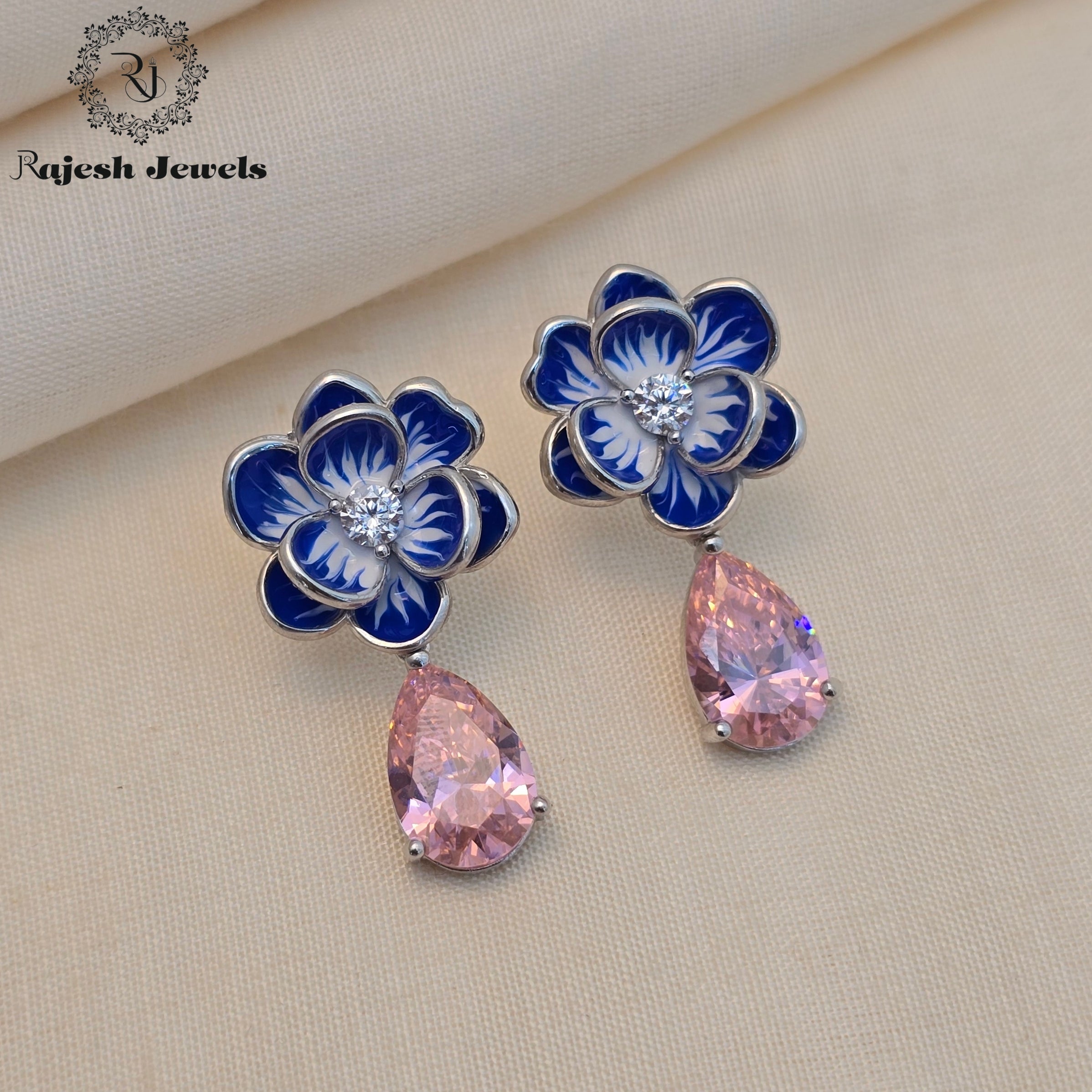 Marvelous Rodhium Finish Earrings