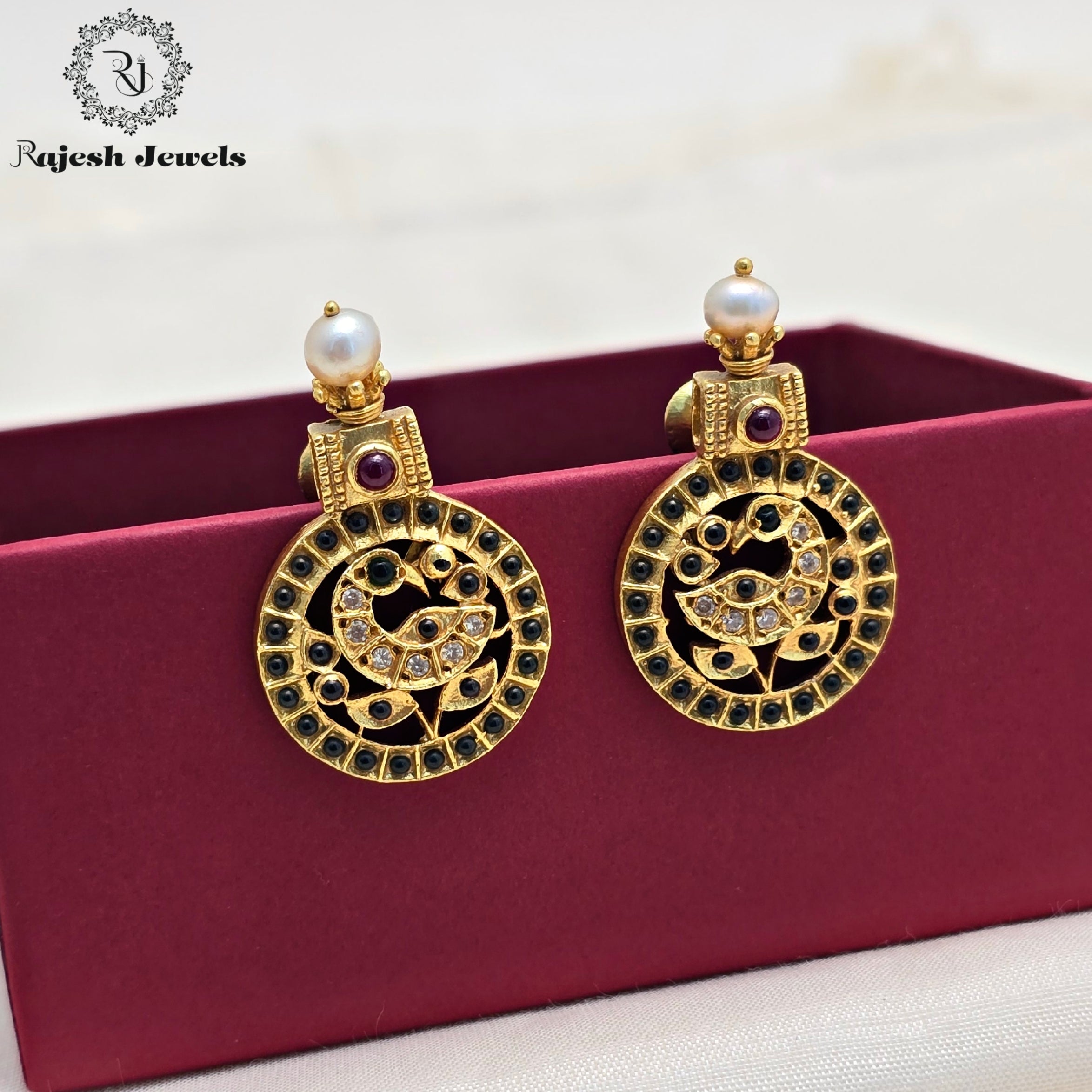Exquisite Peacock Silver Earrings