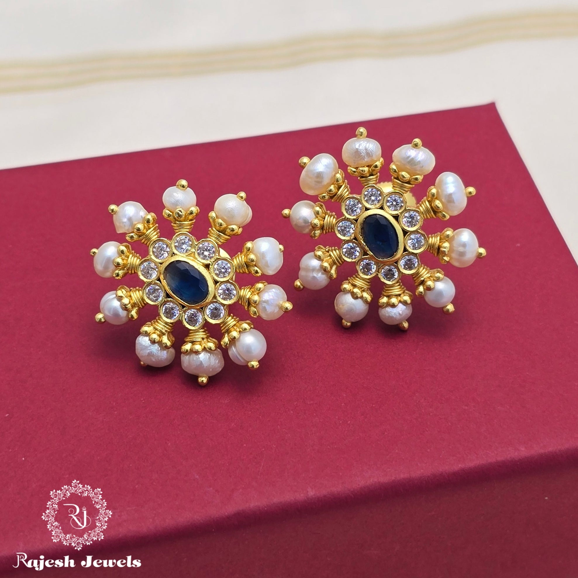 Vibrant Gold Plated Earrings