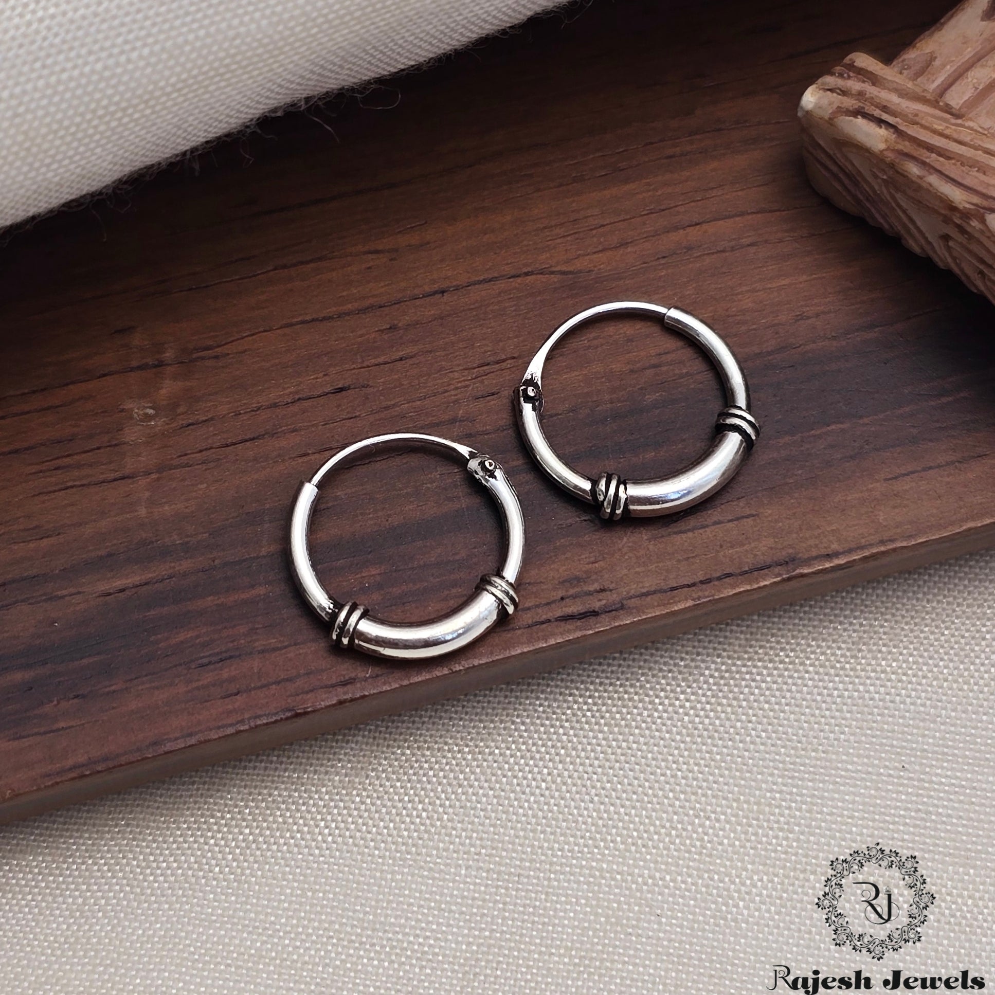 Elegant Oxidised Minimalistic Bali Earrings
