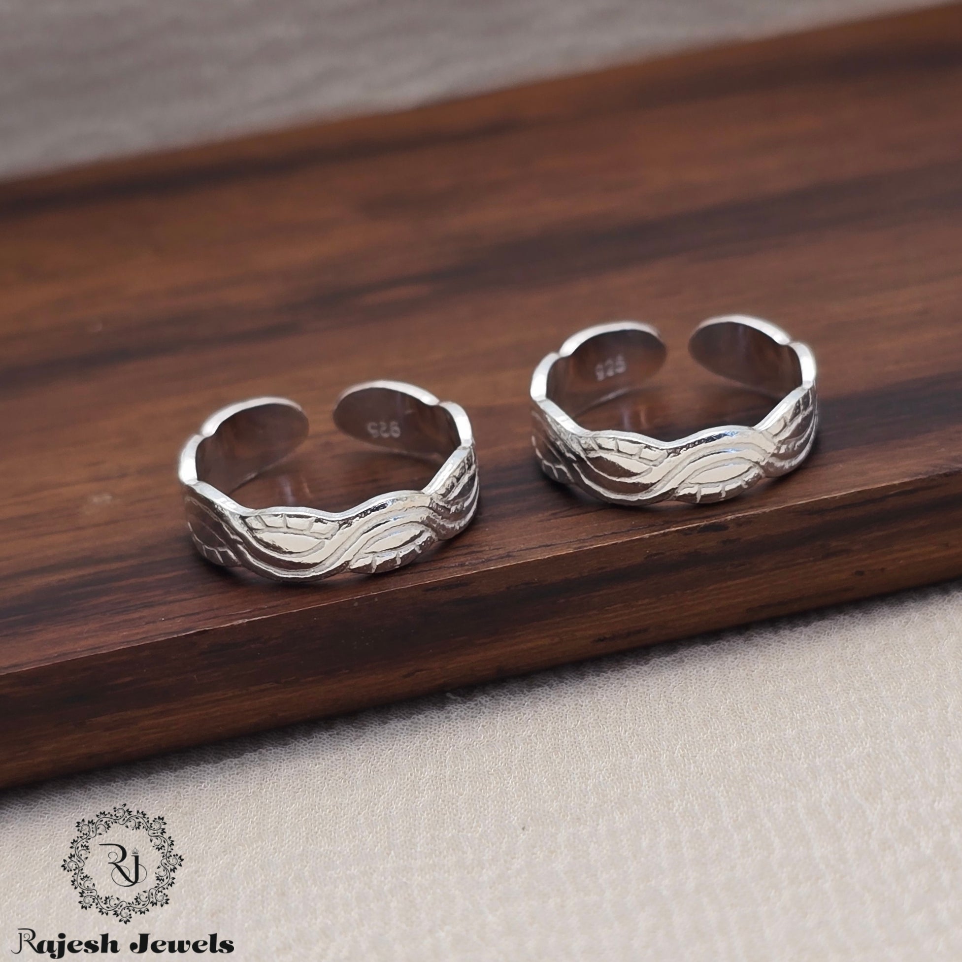 Wave Shape Plain Silver Toering