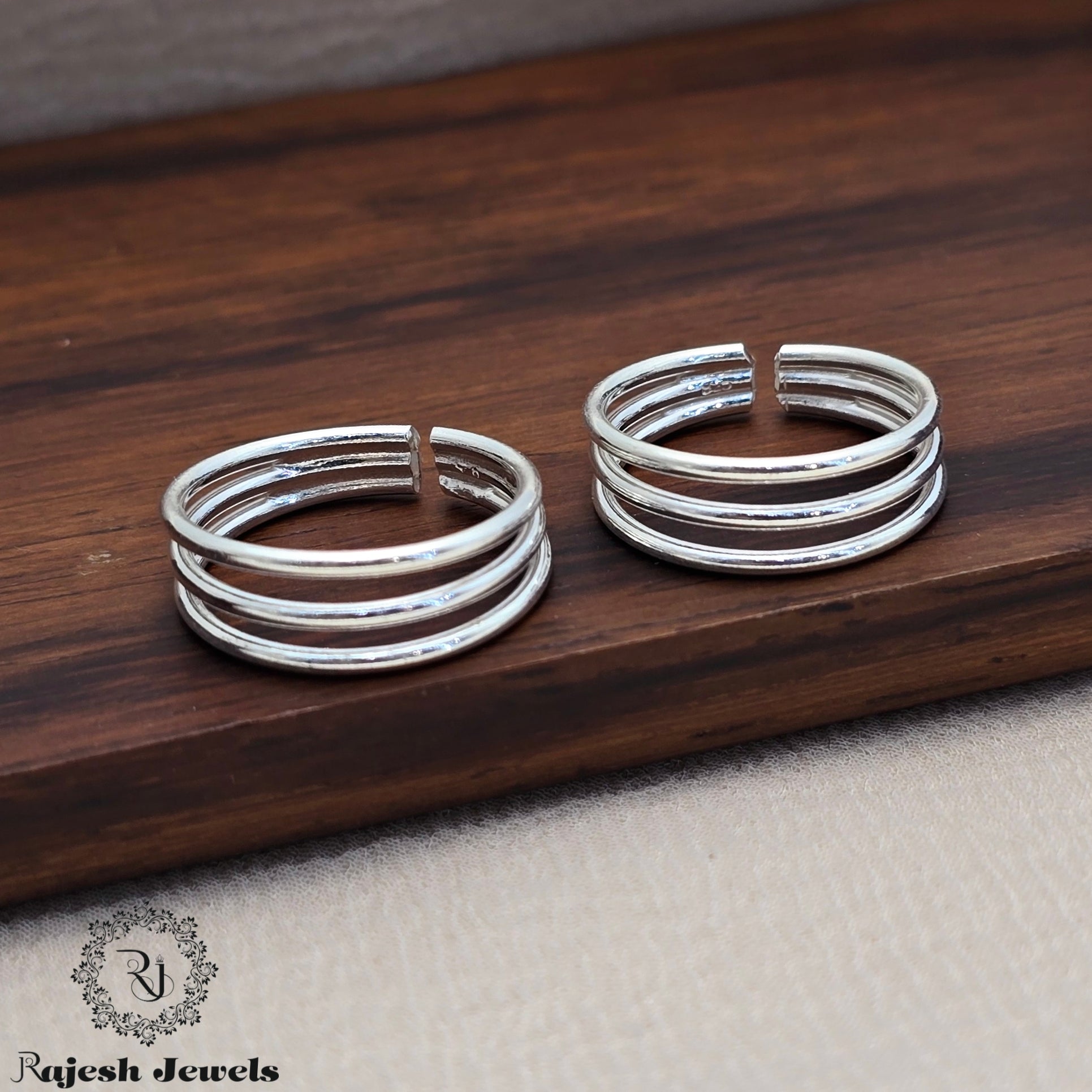 Plain 3 Layers Adjustable Toerings