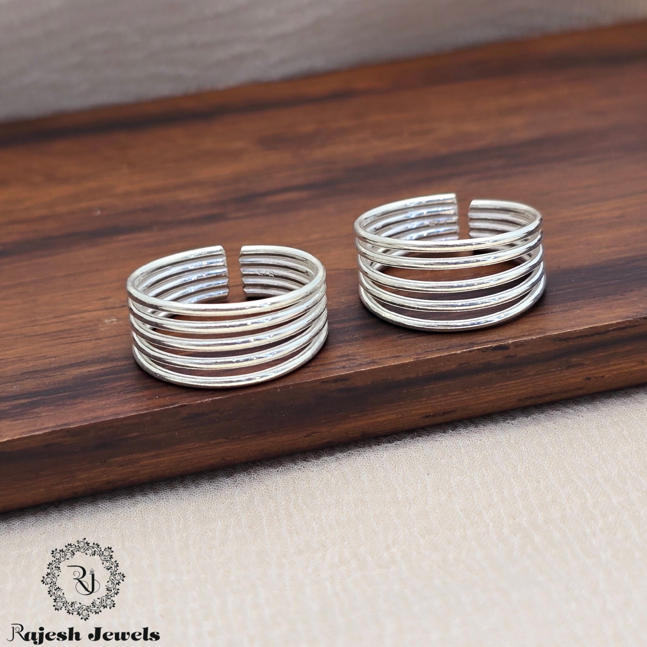 Plain 5 Layers Adjustable Toerings
