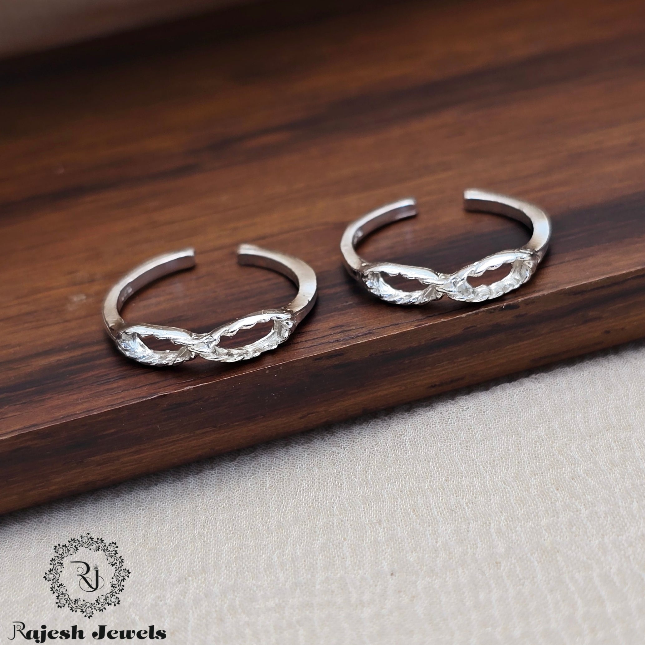 Infinity Silver Adjustable Toerings