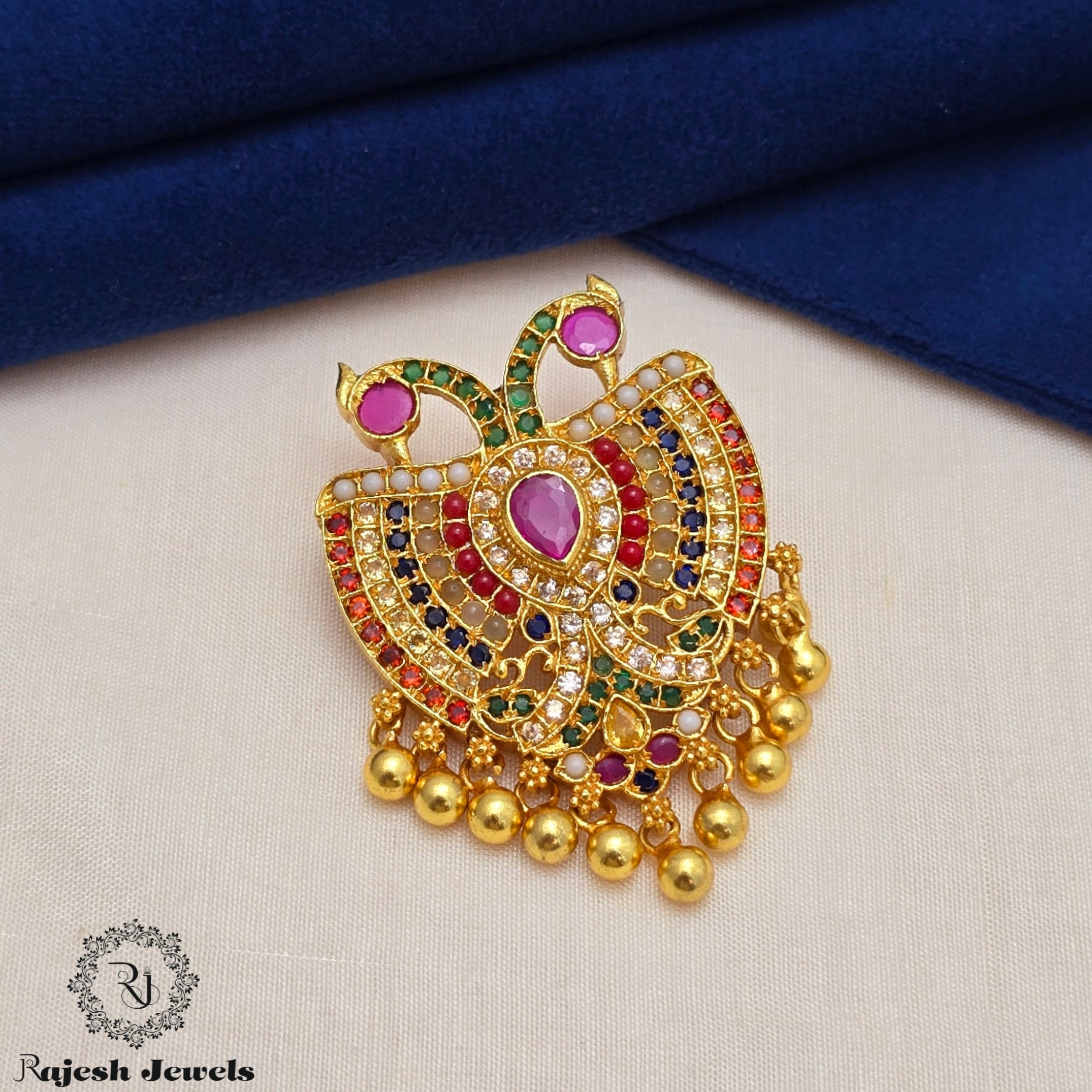 Navrathan Gandaberunda Pendant