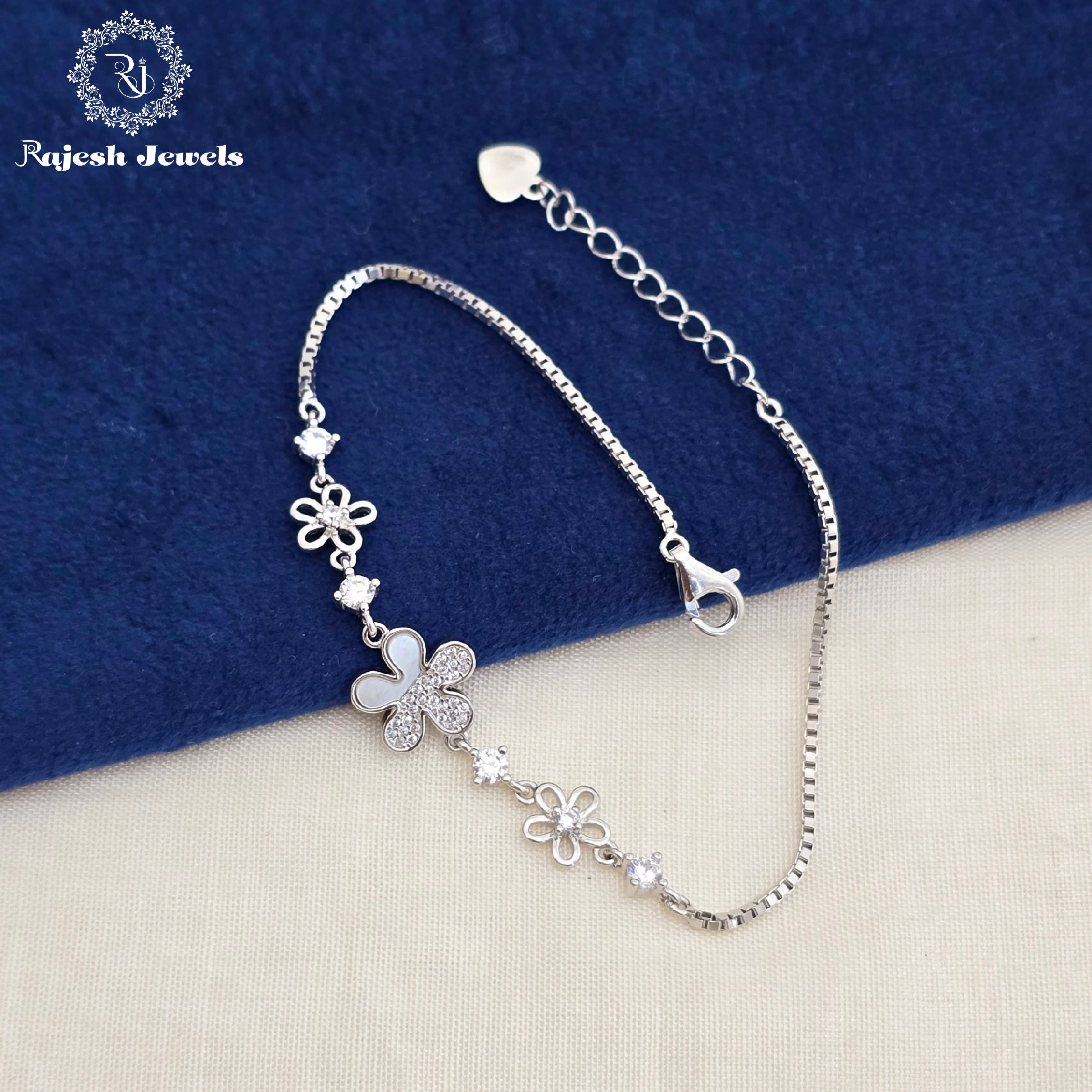Amazing Cz Silver Ladies Bracelet