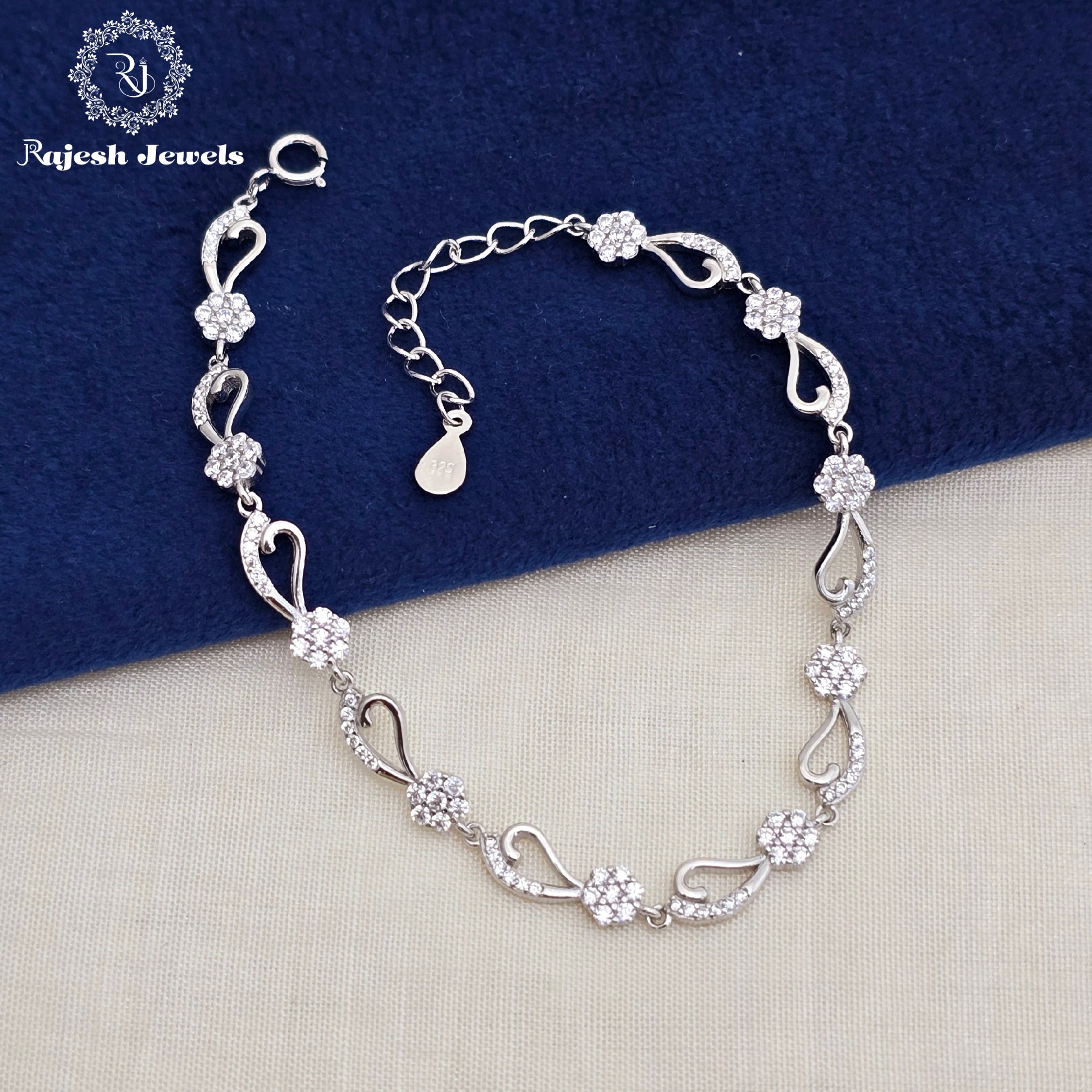 Mesmerizing Cz Rhodium Finish Bracelet