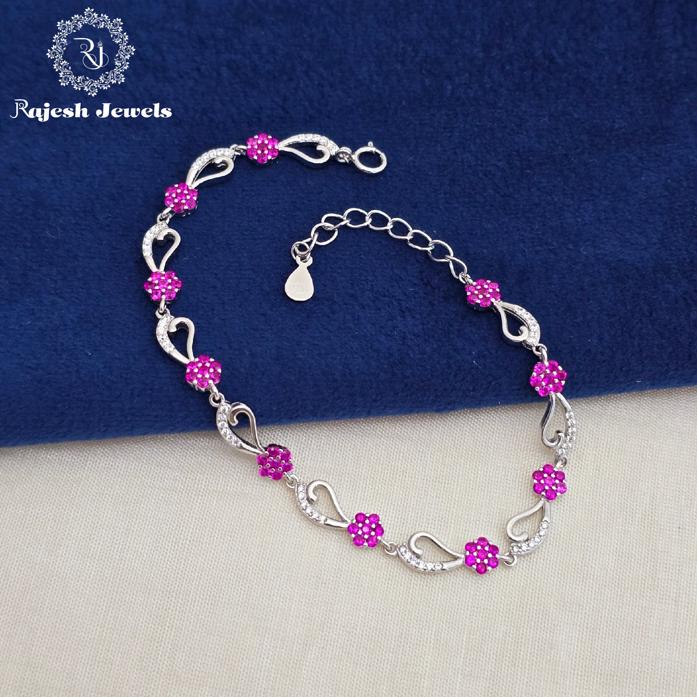 Unique Cz Silver Ladies Bracelet