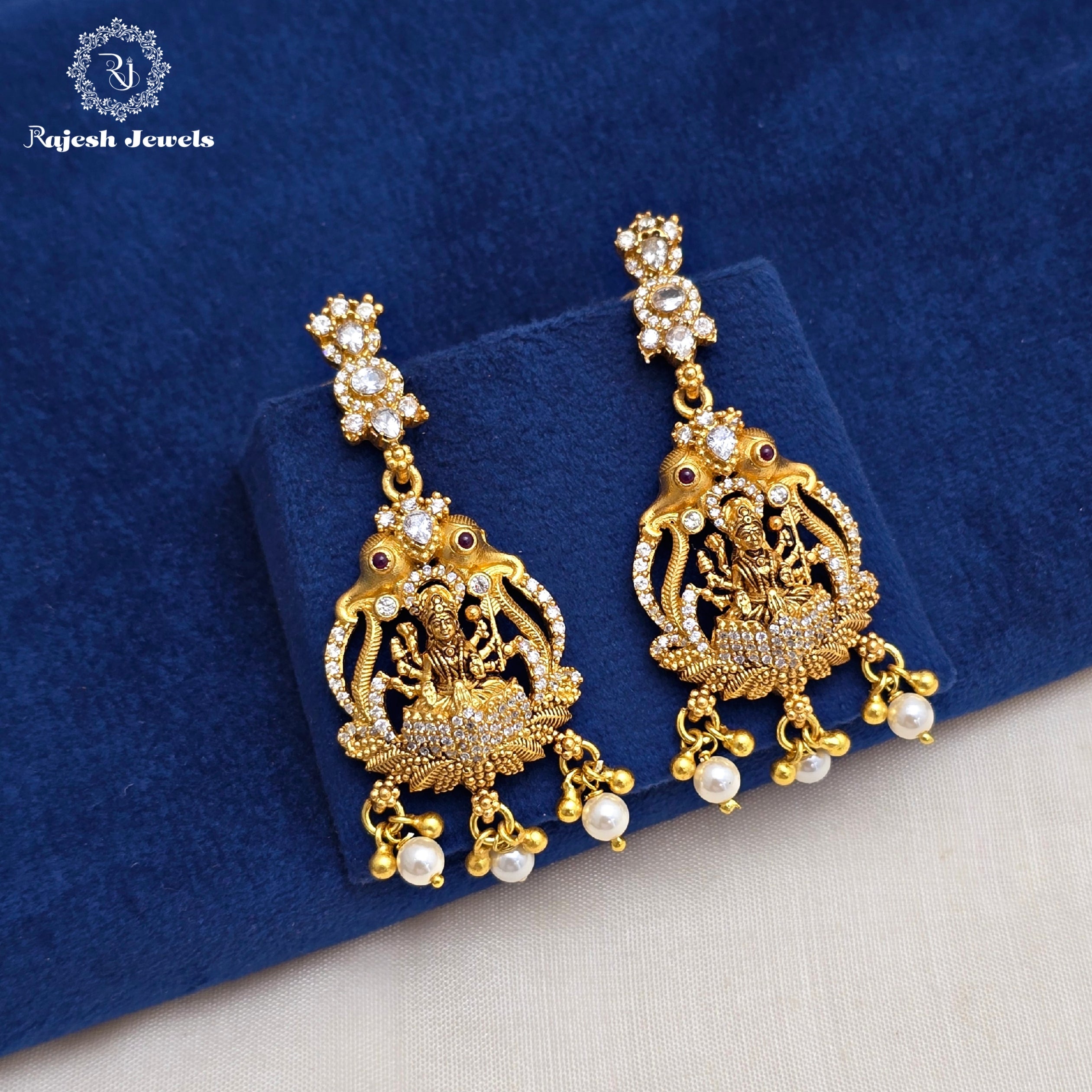 Exquisite Lakshmi Chandbali Earrings