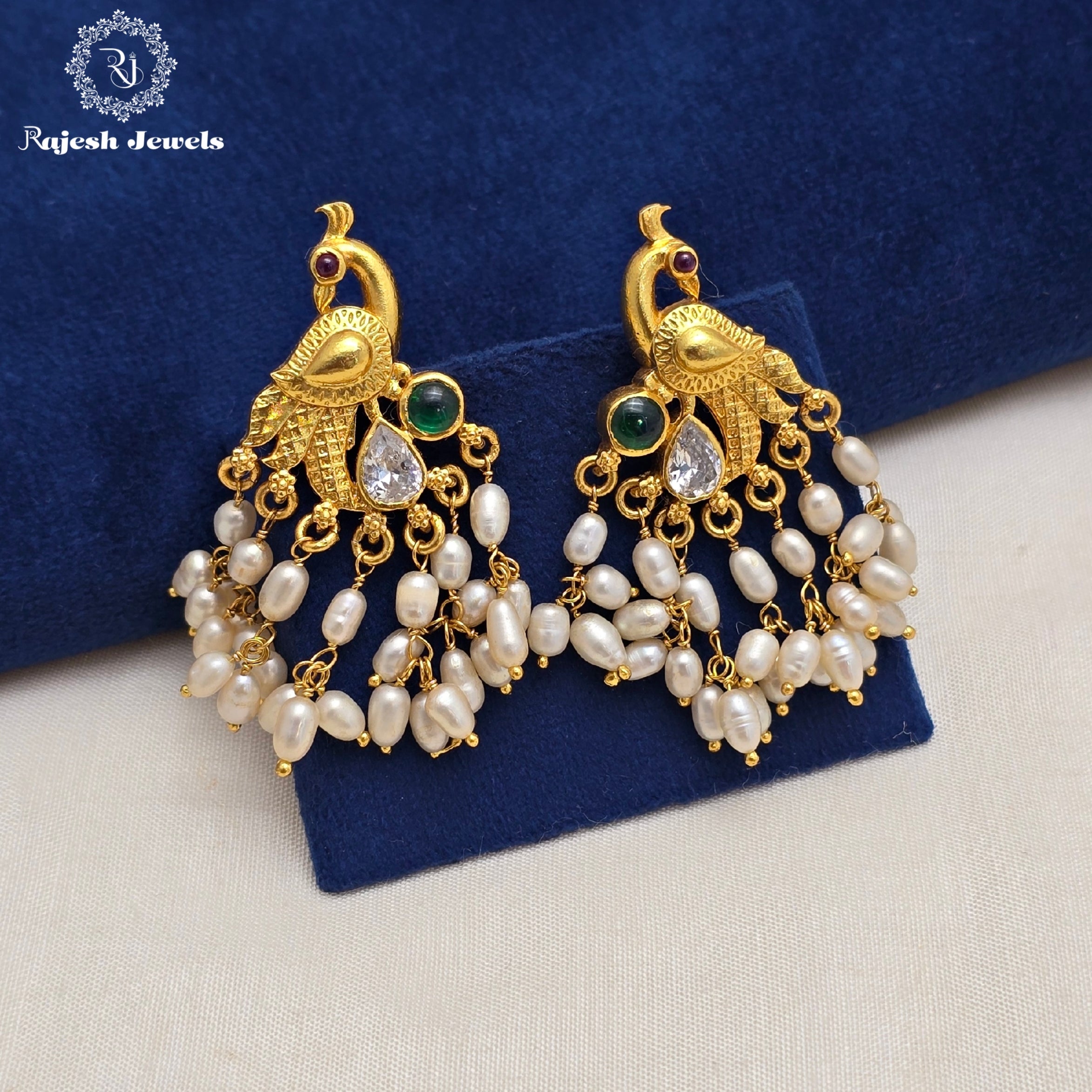 Guttapusalu Peacock Earrings
