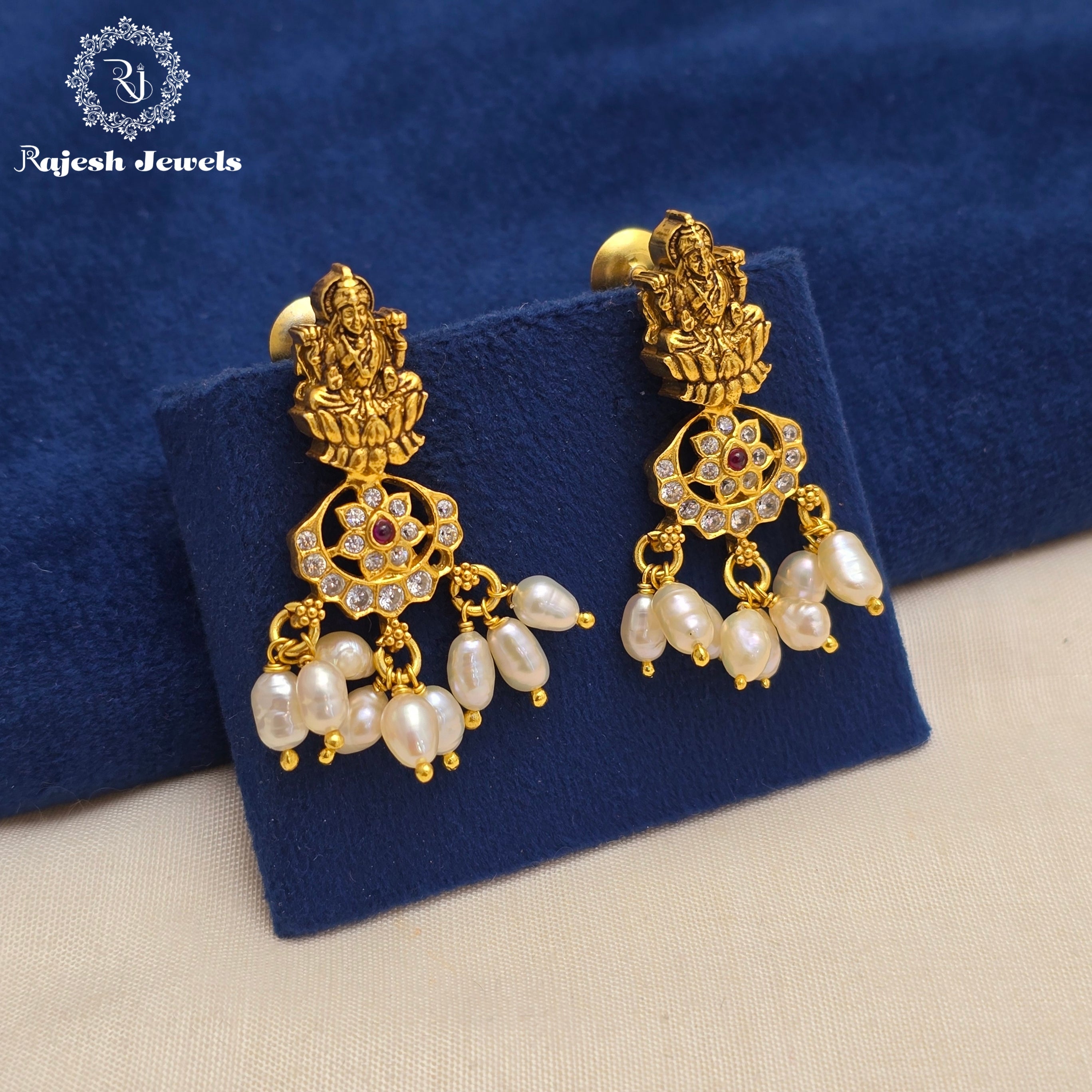 Bhagya Lakshmi Pearl Drop Earrings