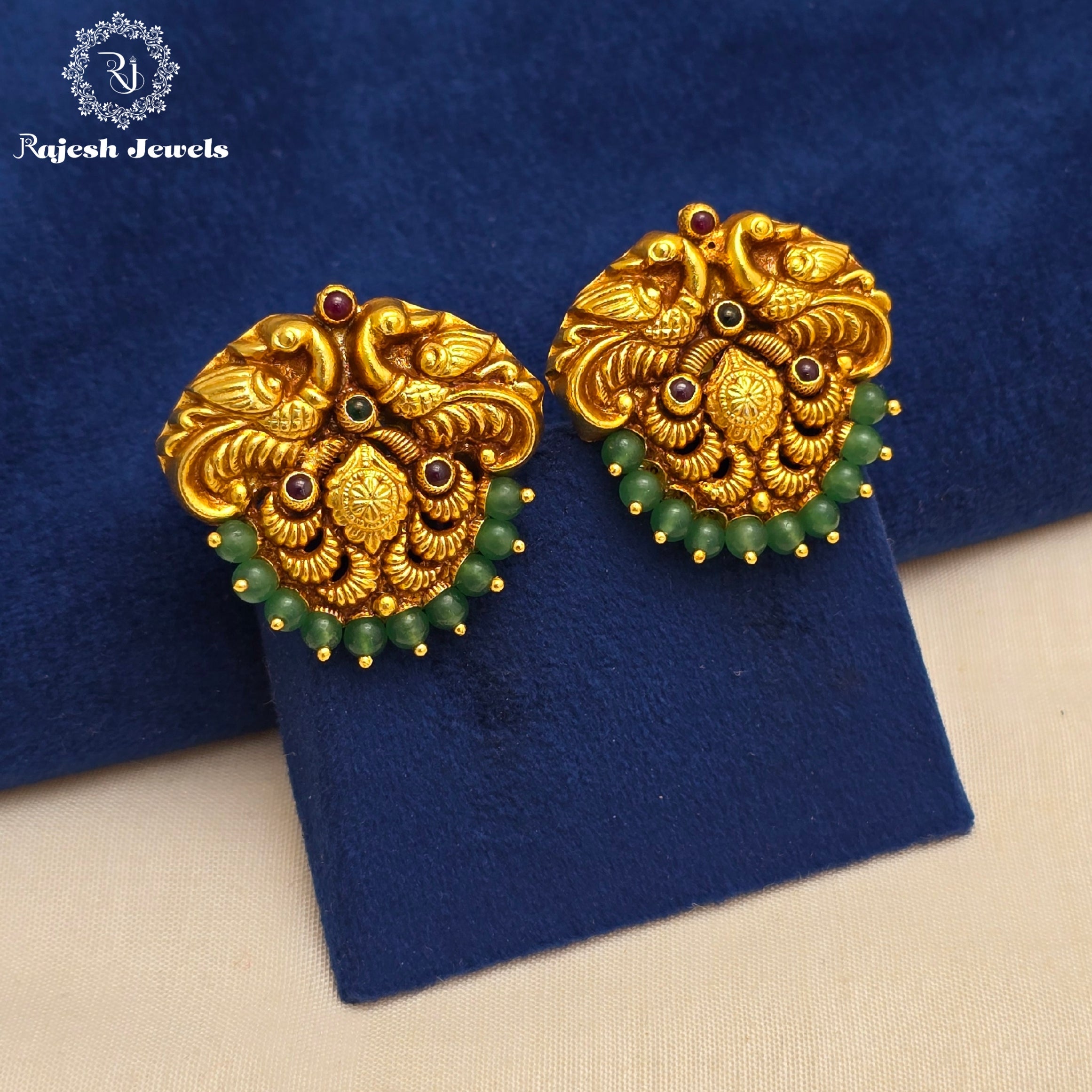 Wonderful Green Stud Earrings