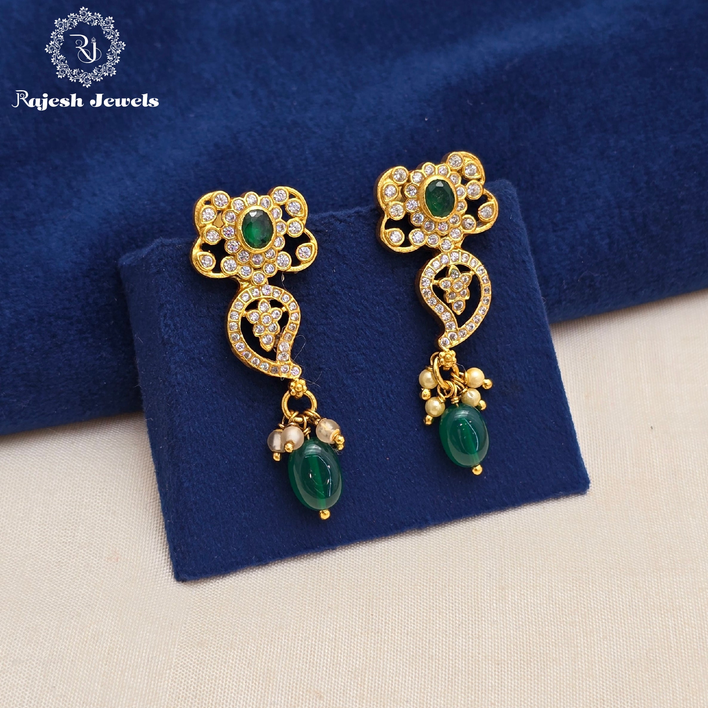 Dazzling Green Beads Earrings