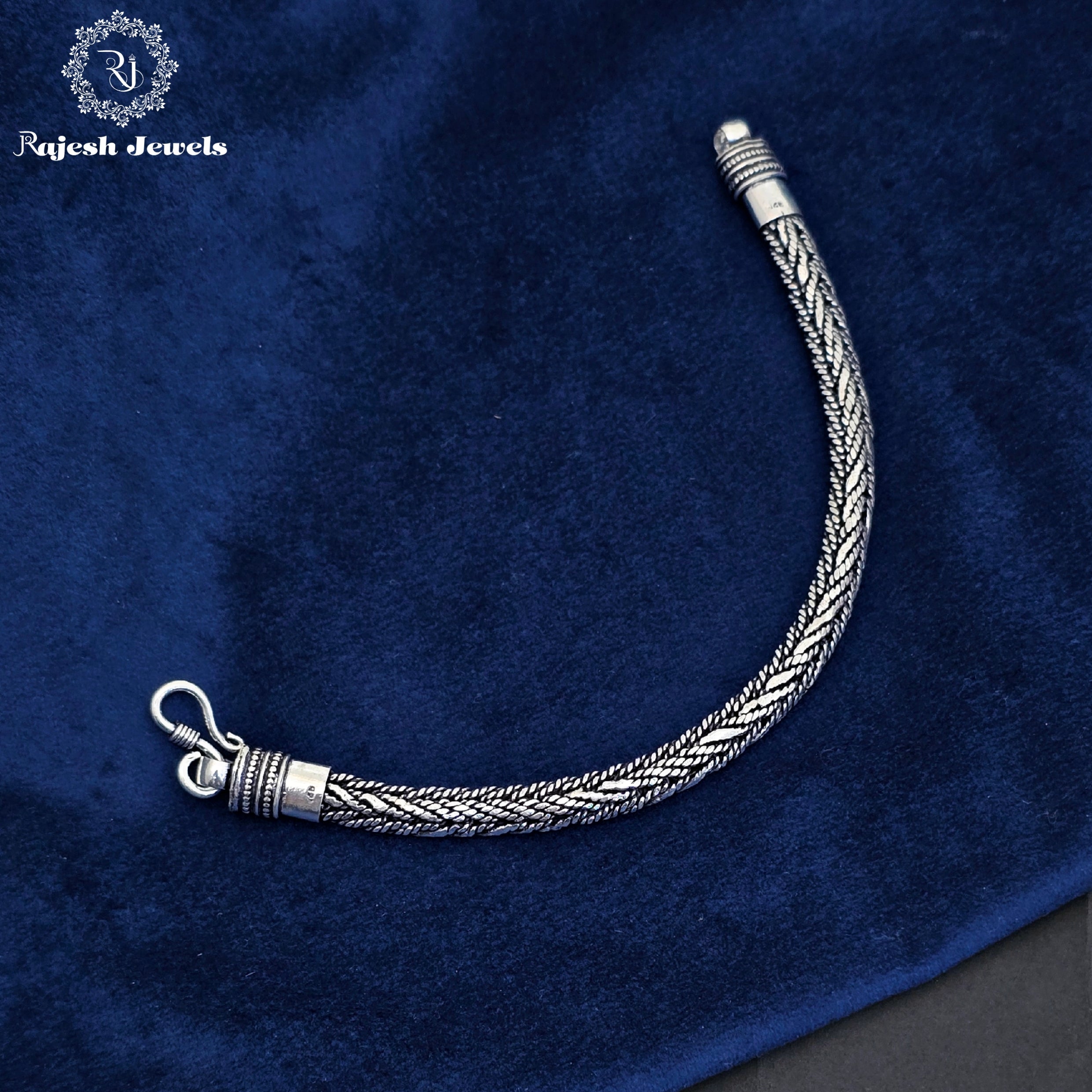 Intricated Oxidised Men's Bracelet
