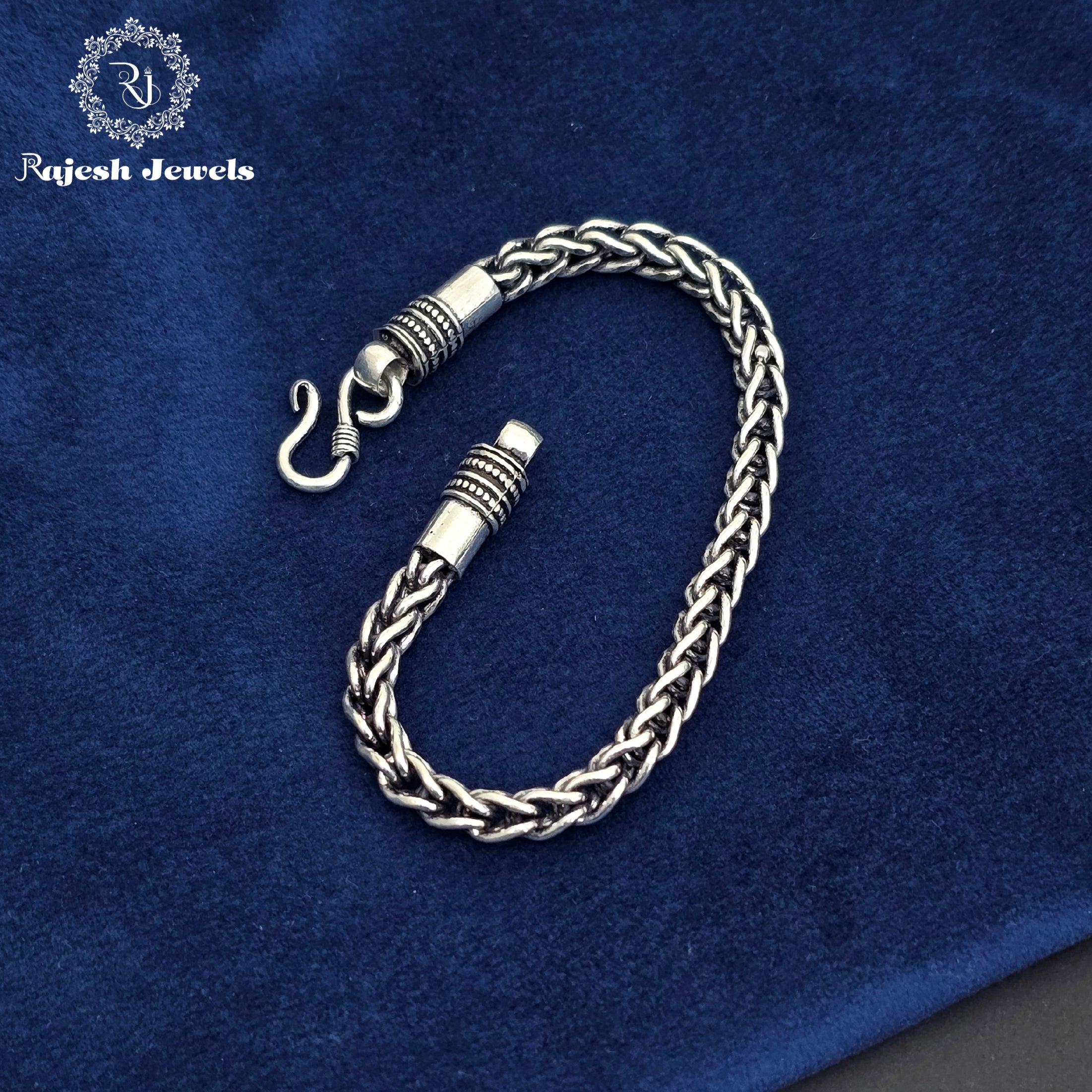 Elegant Oxidised Men's Bracelet