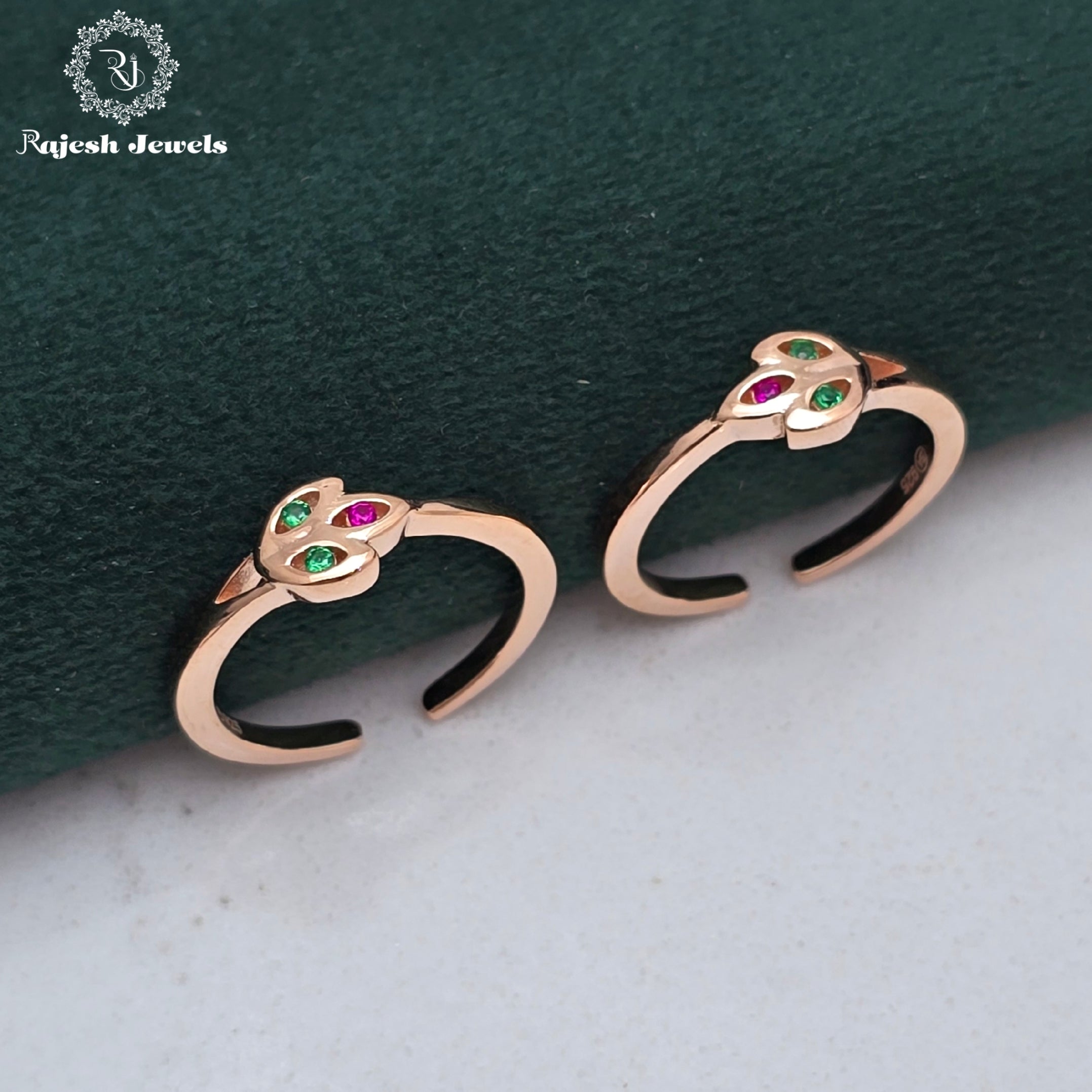 Vibrant Cz Rosegold Toerings