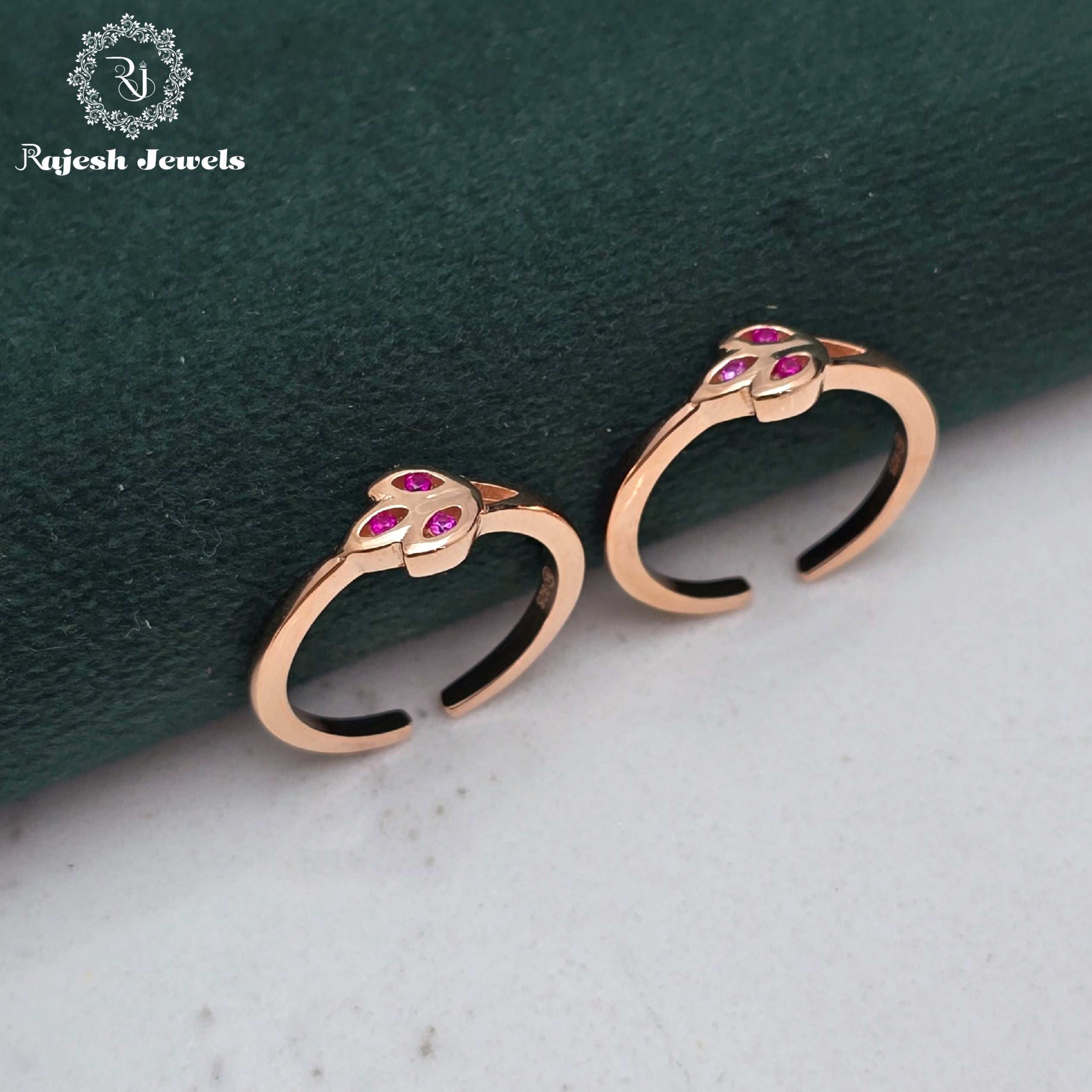 Fabulous Cz Rosegold Toerings