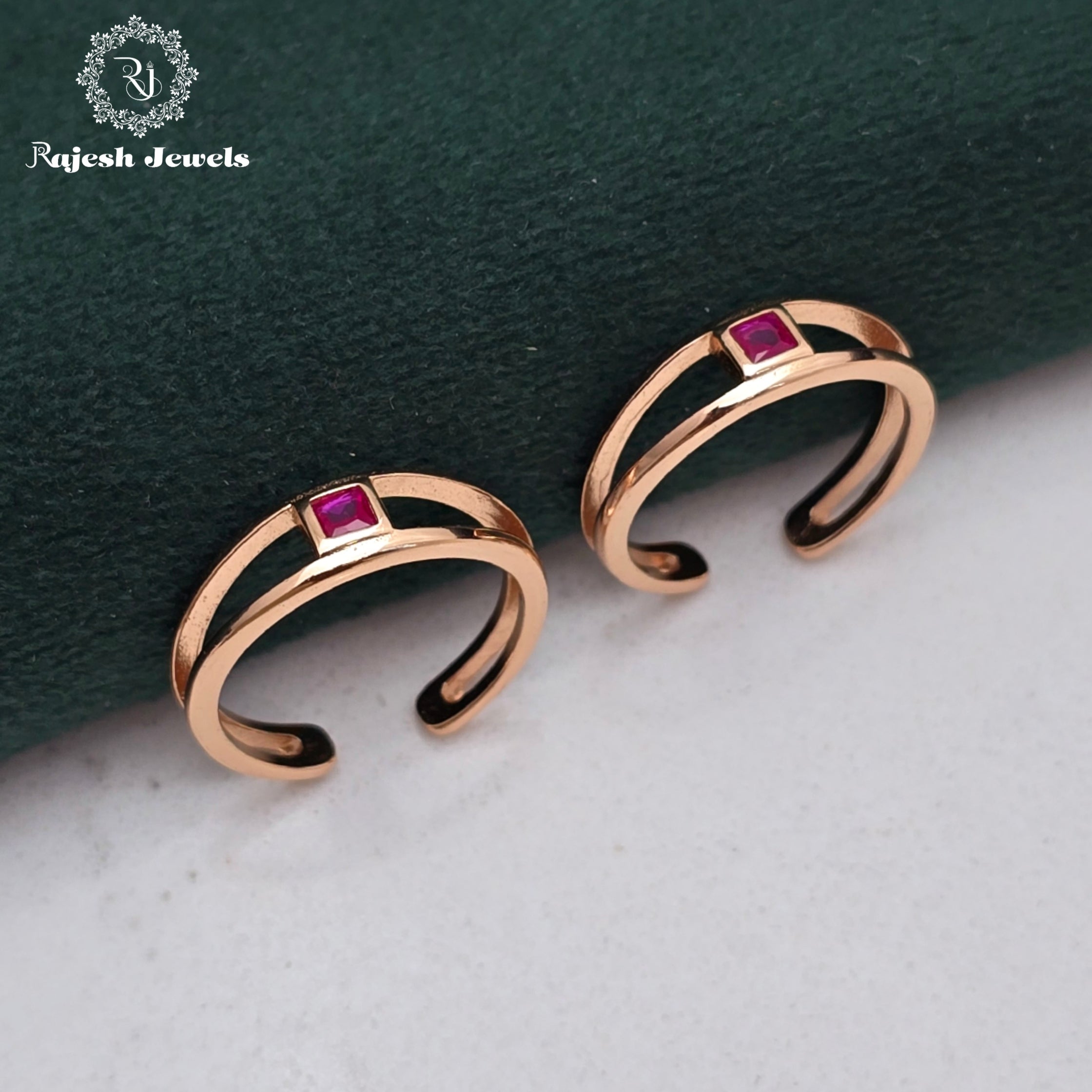 Amazing Cz Rosegold Toerings