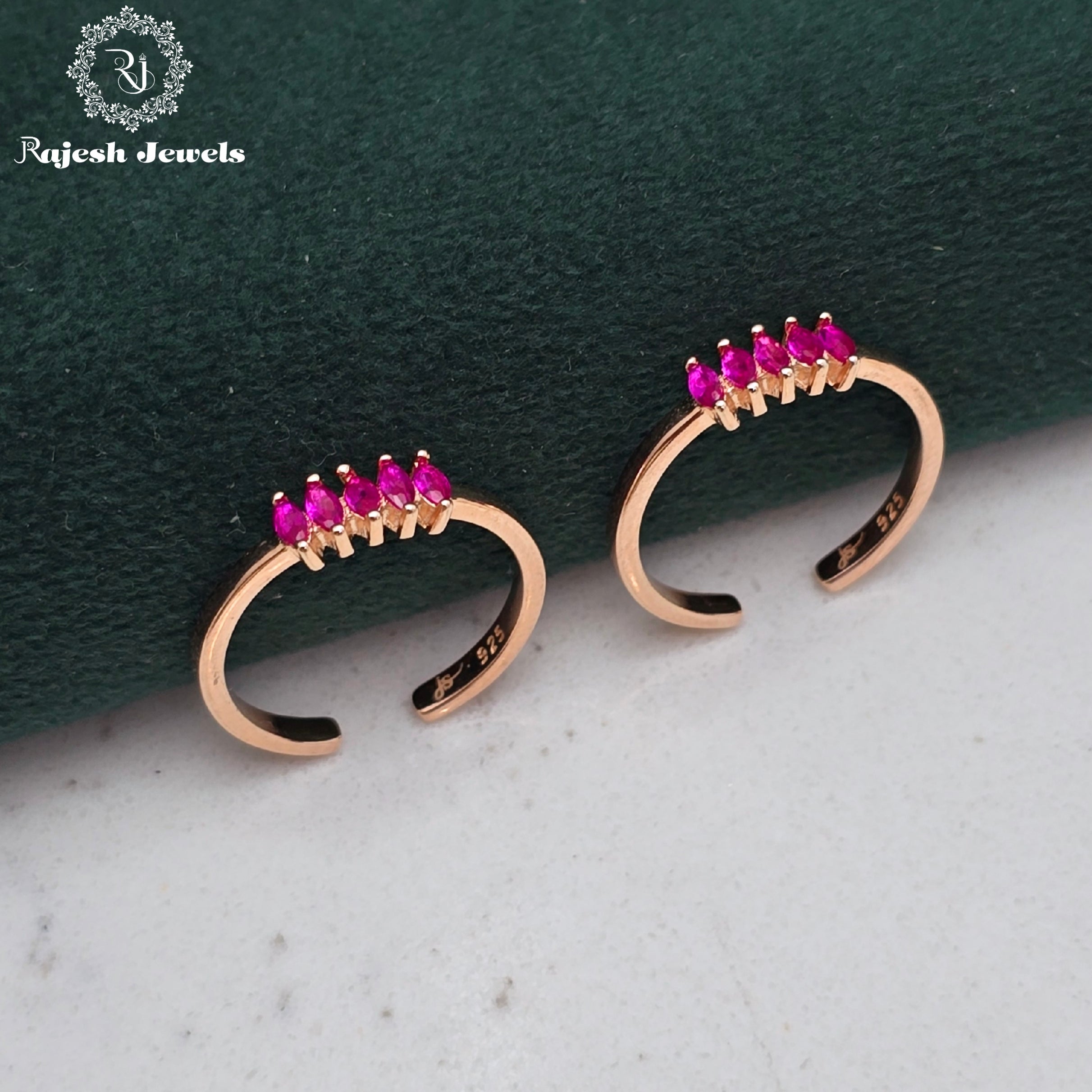 Elegant Cz Rosegold Toerings