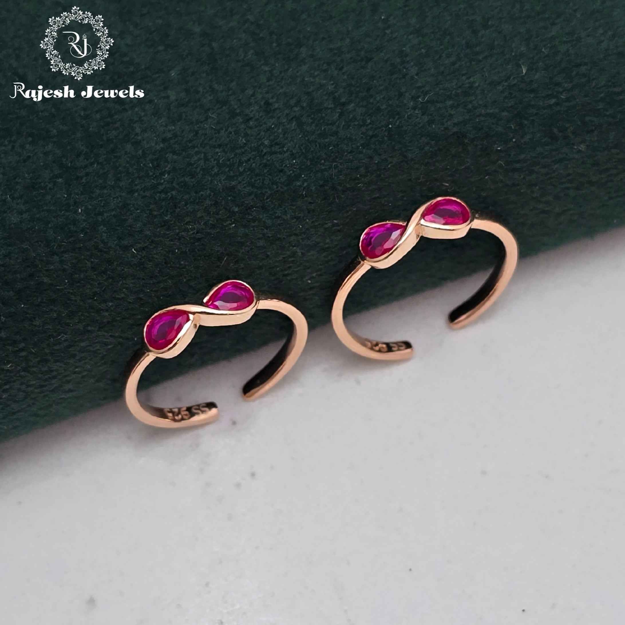 Infinity Cz Rosegold Toerings