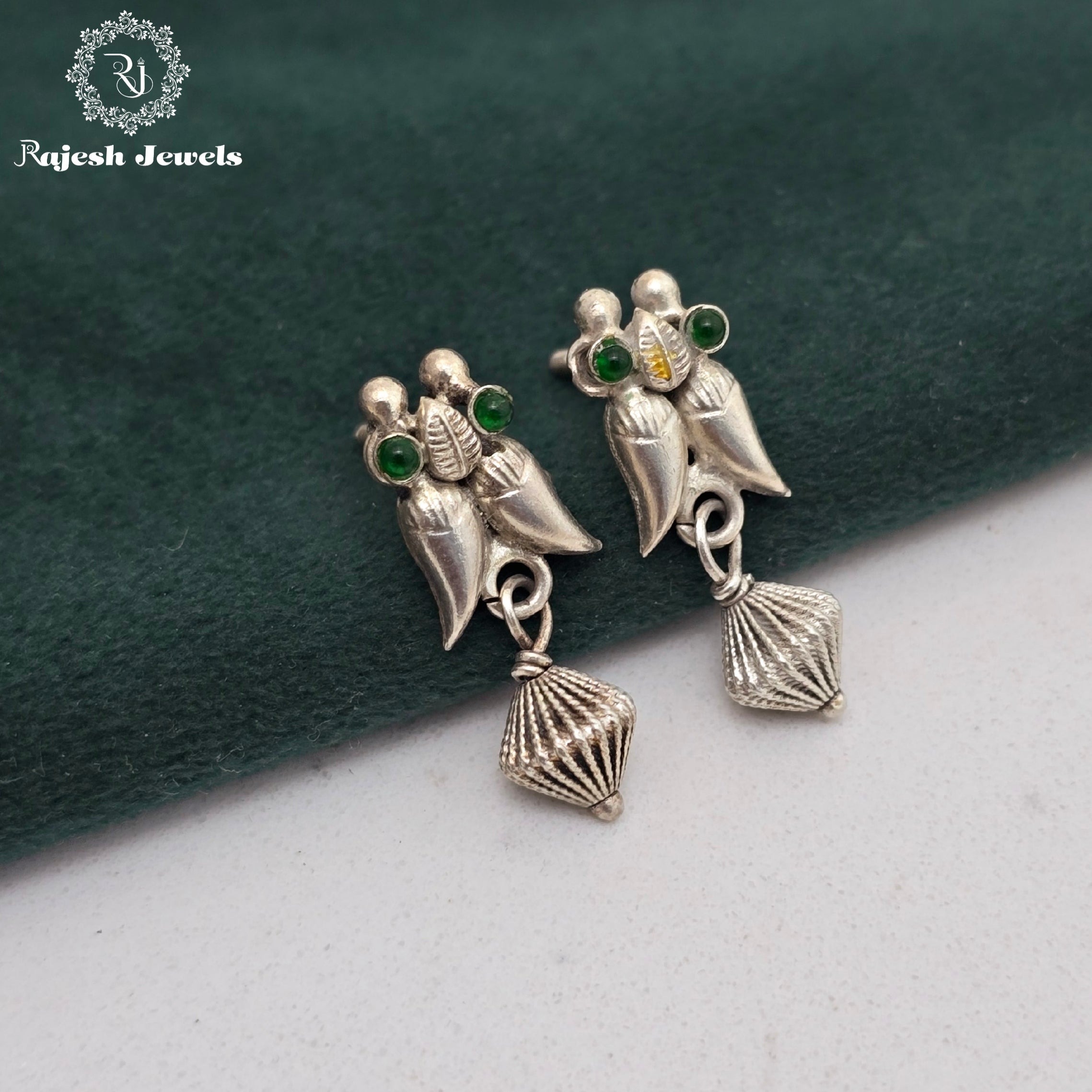 Twining Mango Oxidised Earrings
