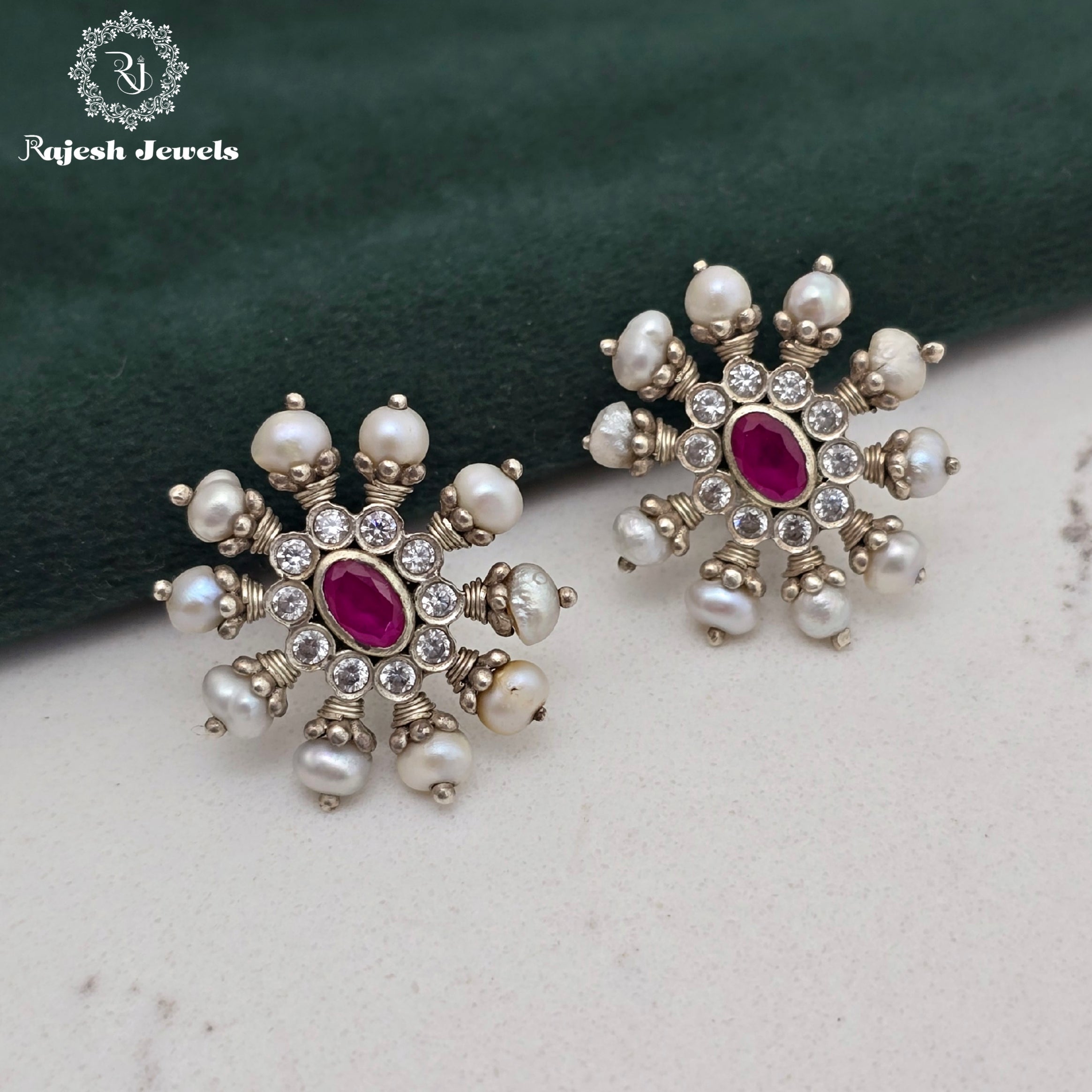 Lavish Pearl Stud Earrings