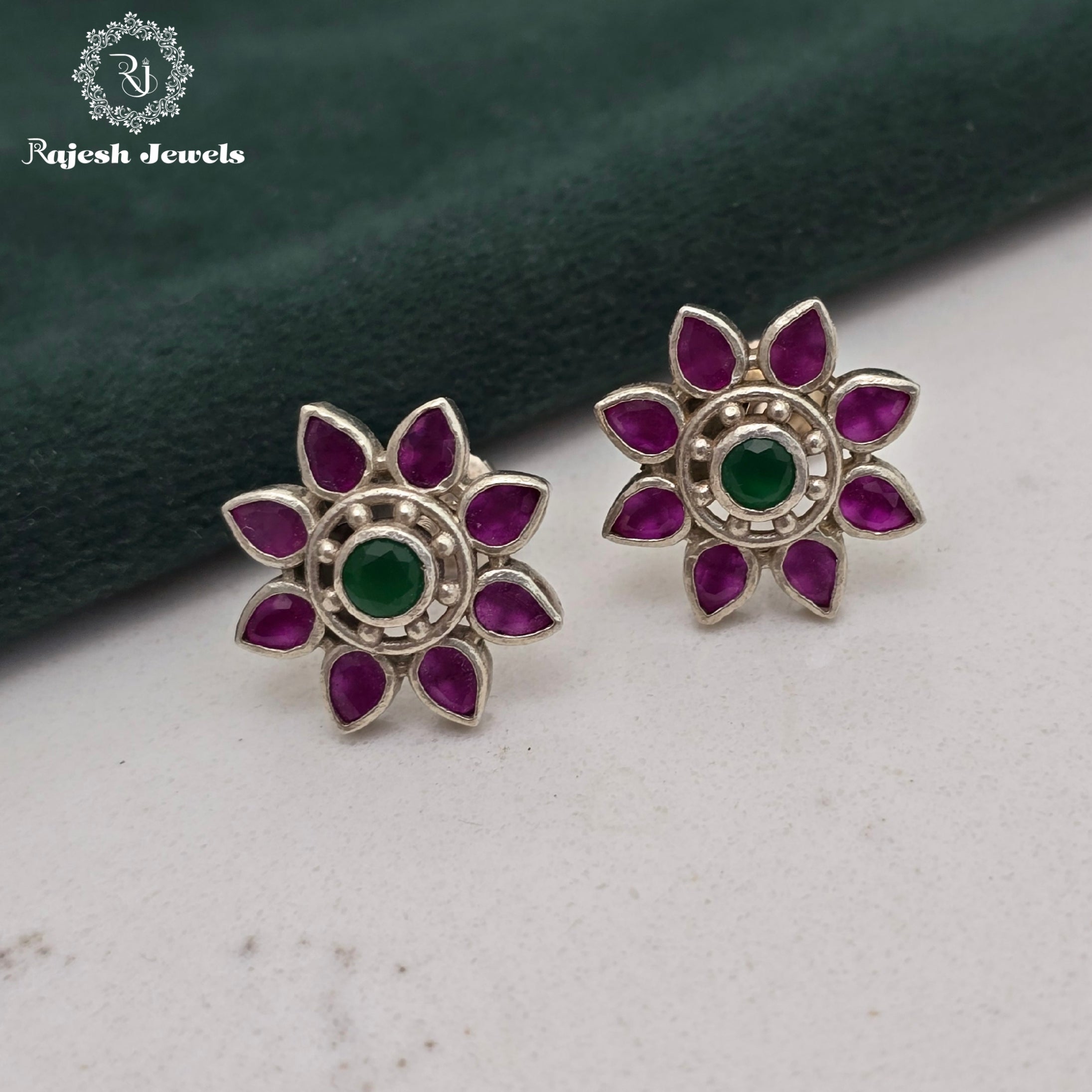 Radiant Floral Stud Earrings