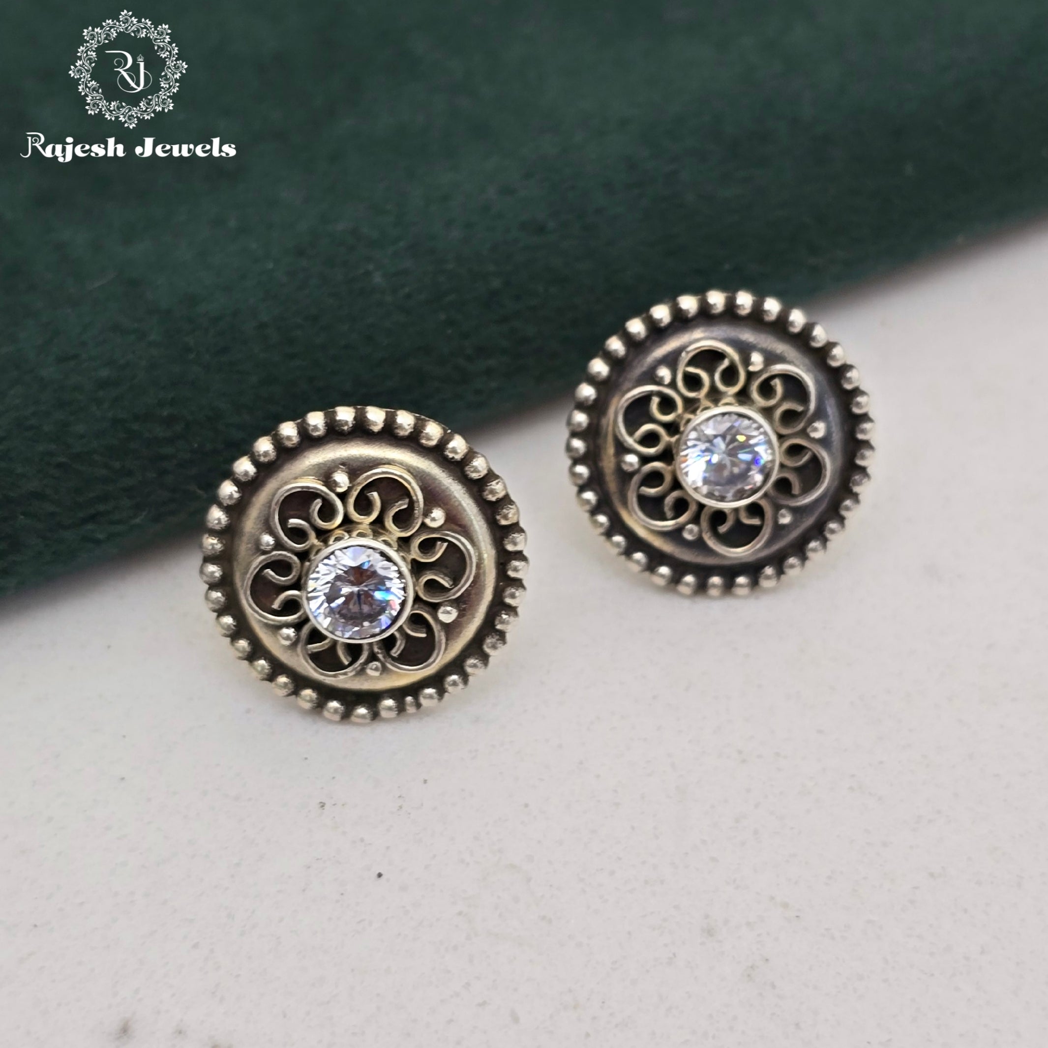 Classic Round Stud Earrings
