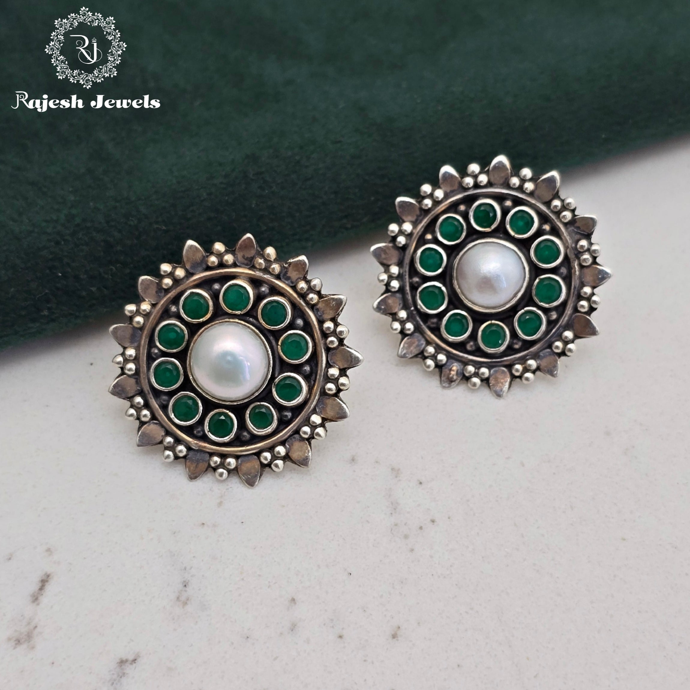 Majestic Cutstone Stud Earrings