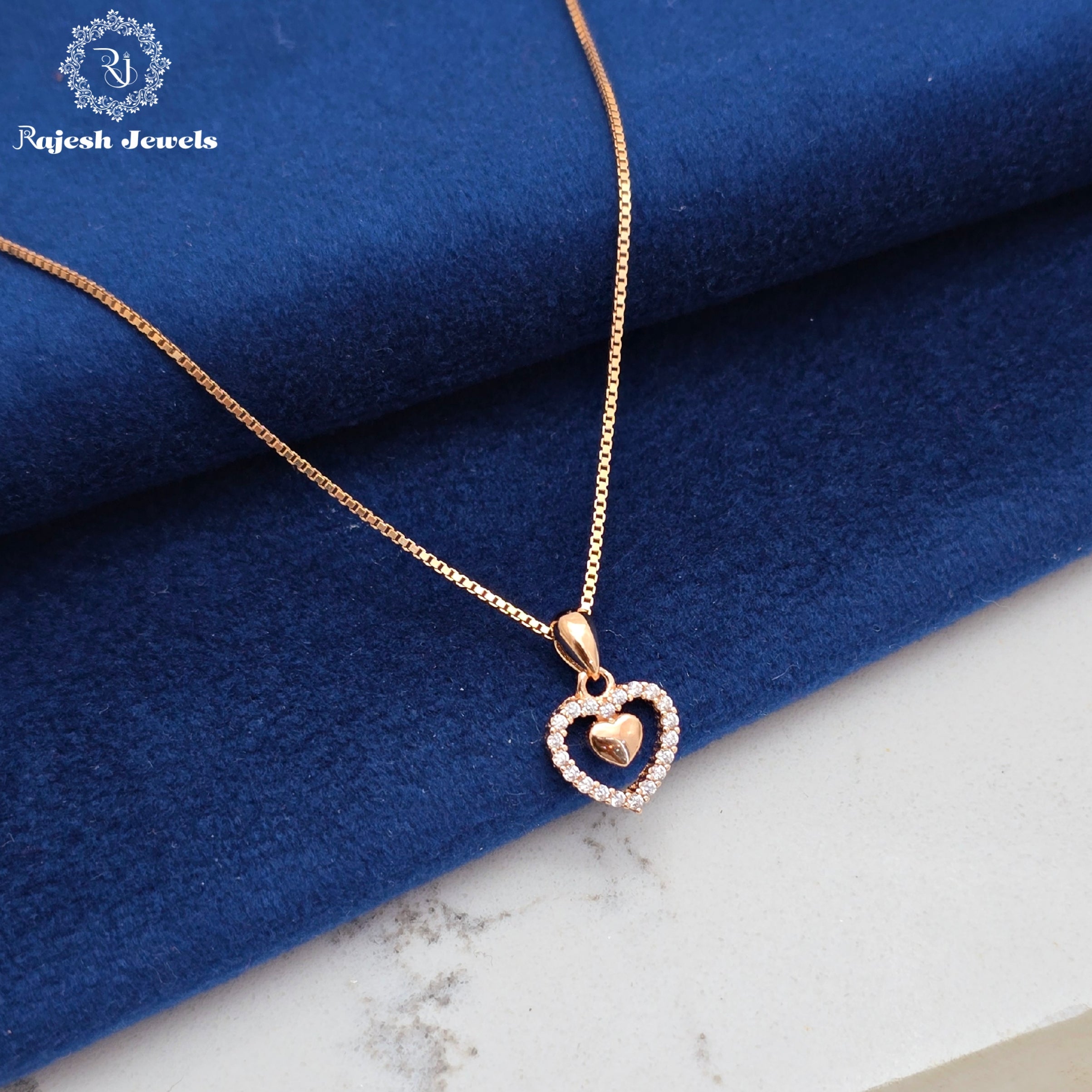 Heartful Cz Chain & Pendant
