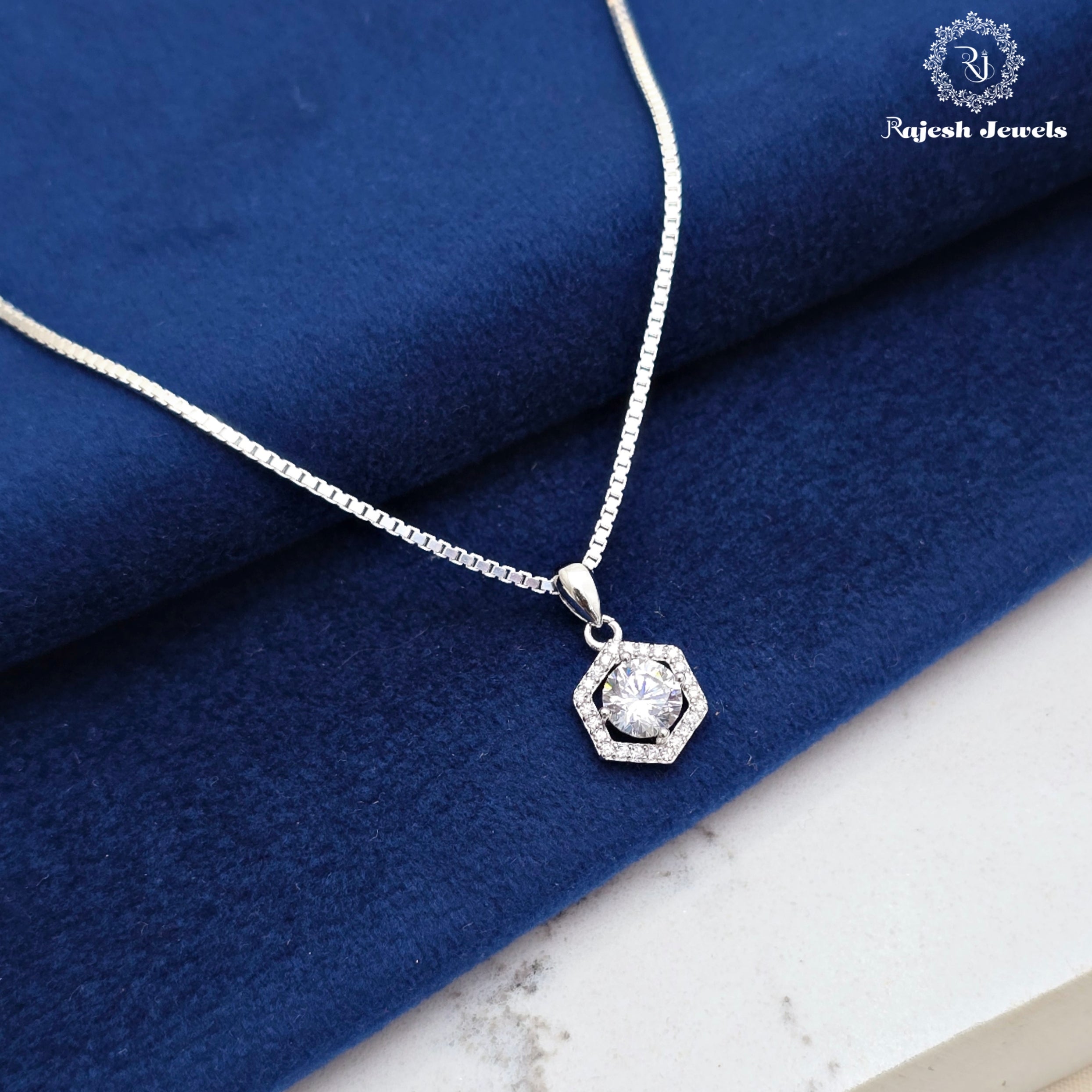 Solitaire Cz Chain & Pendant