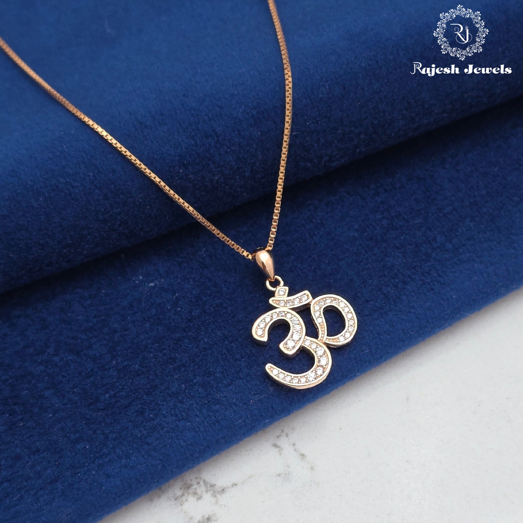 Divine Om Rosegold Chain & Pendant