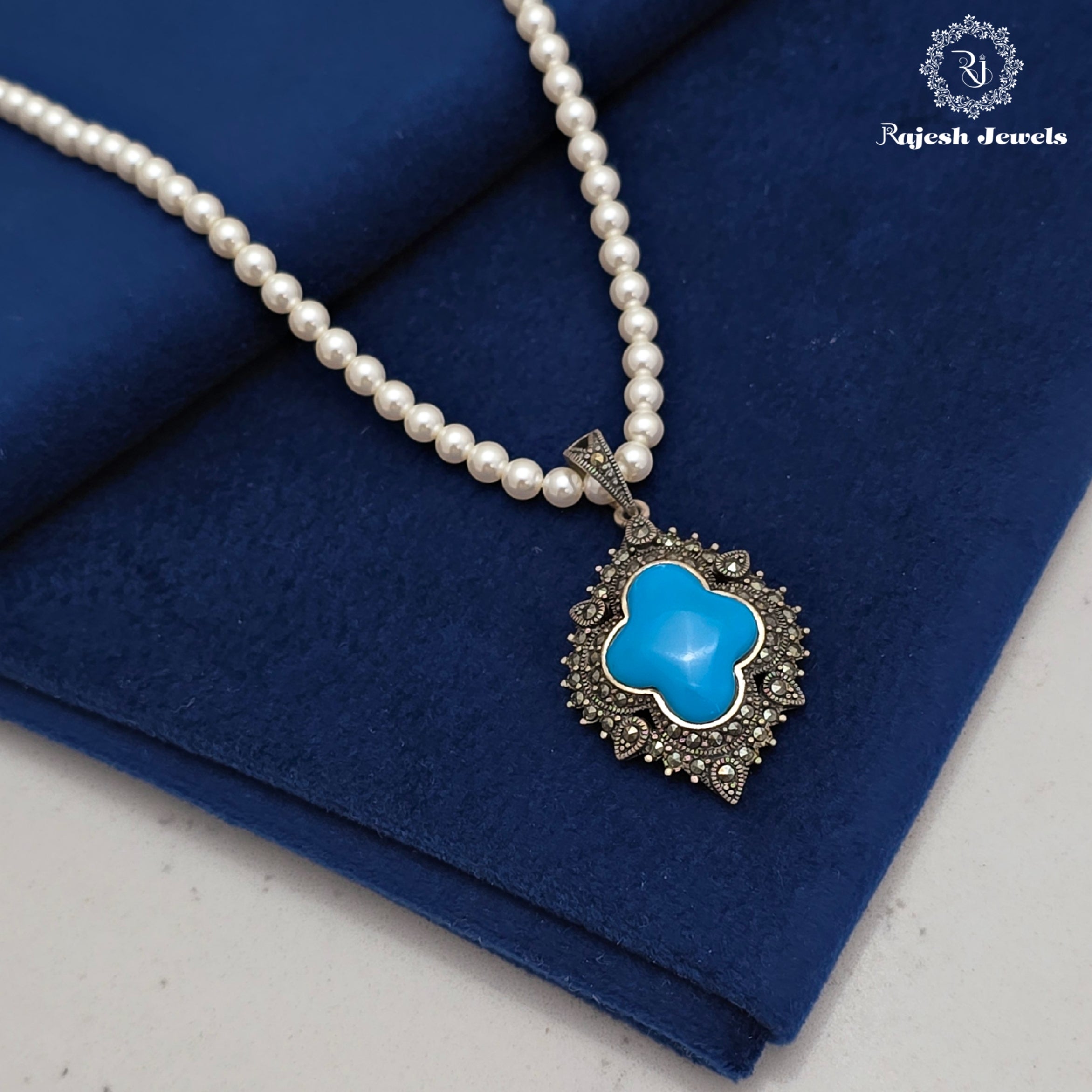 Turquoise Pearl Necklace